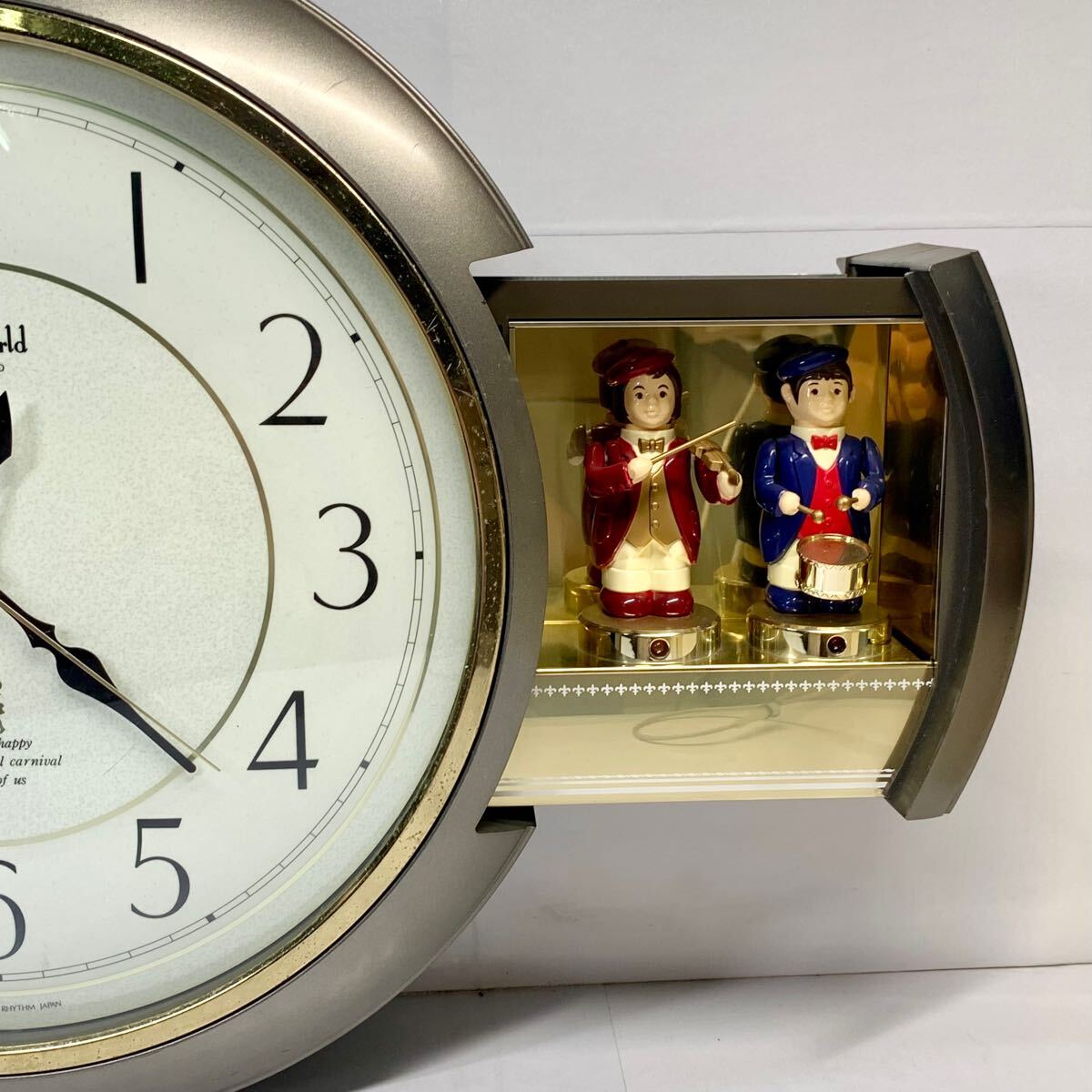 からくり時計　Small World HOURLY SOUND　スモールワールド　 4MH638　 壁掛け時計　 掛け時計　 掛時計　中古品　通電確認済　_5