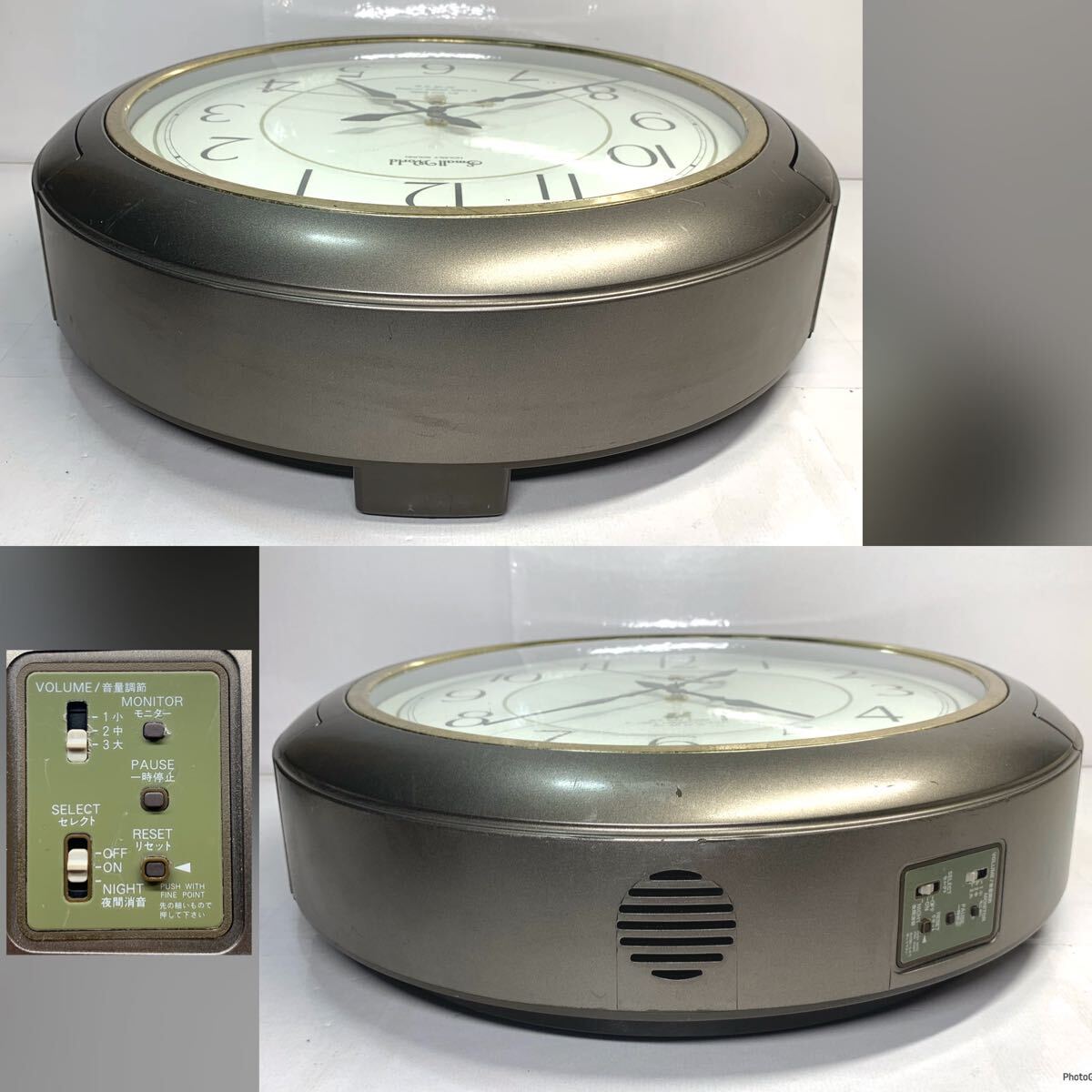 からくり時計　Small World HOURLY SOUND　スモールワールド　 4MH638　 壁掛け時計　 掛け時計　 掛時計　中古品　通電確認済　_6