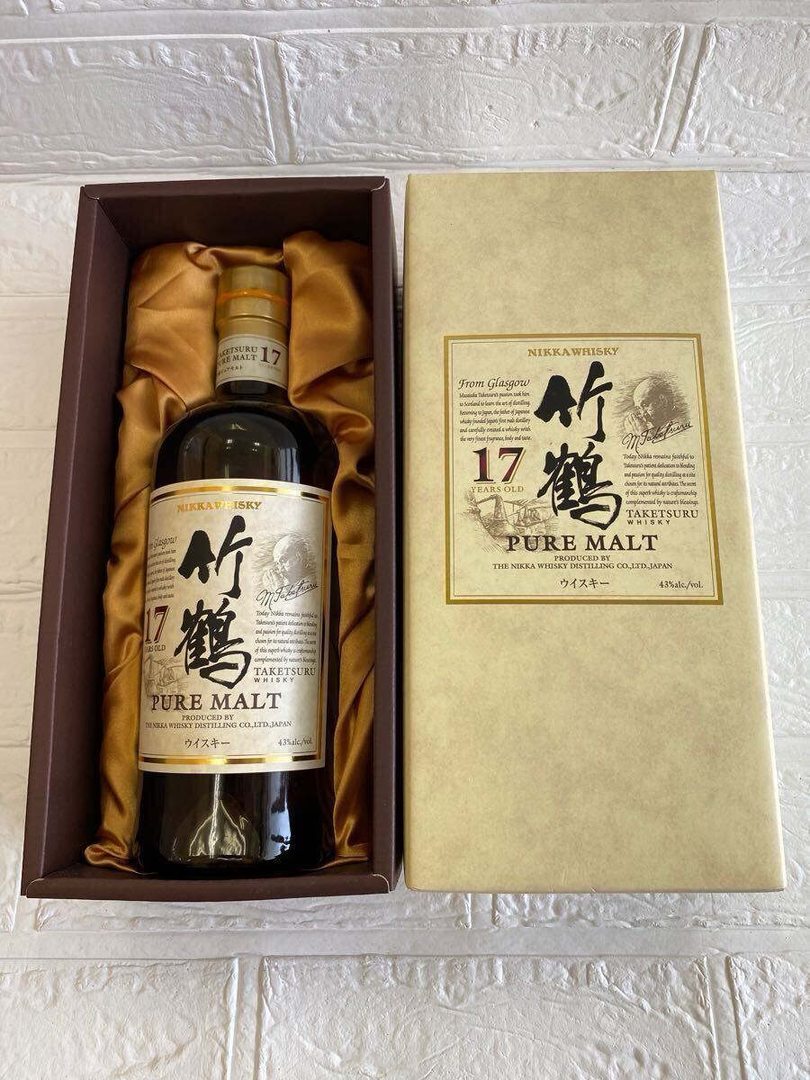 ◆【未開封】 竹鶴 TAKETSURU 17年 ウイスキー ニッカ NIKKA WHISKY 43度 箱付_1