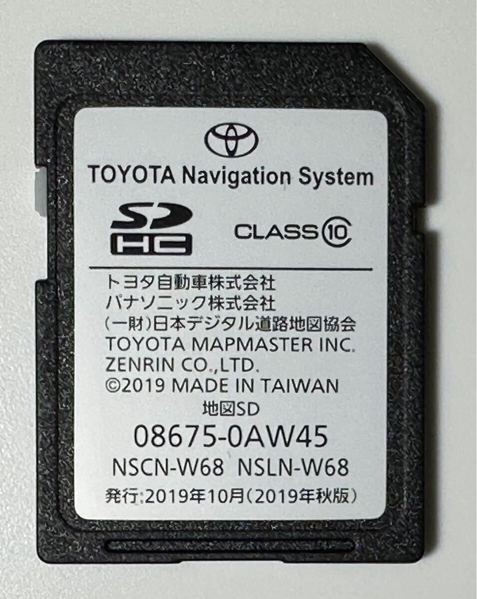 ☆地図2019年☆ TOYOTAトヨタ純正ナビ NSCN-W68 地デジワンセグTV/CD