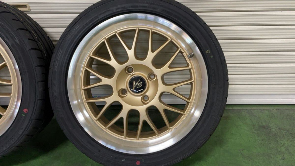 ほぼ未使用品！WORK VS XX 17インチ Direzza DZ101 215/45R17 7J+50 4H 