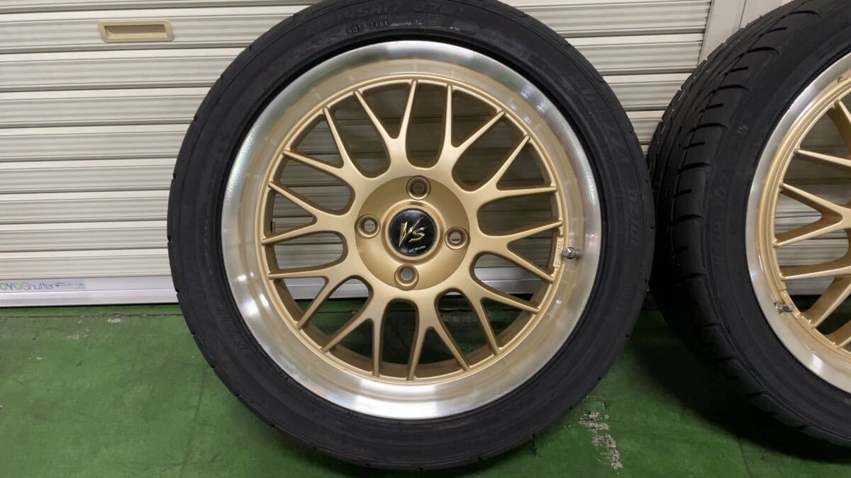 WORK VS メッシュ 17インチ タイヤホイール4本セット ほぼ未使用品！WORK VS XX 17インチ Direzza DZ101 215/45R17 7J+50 4H