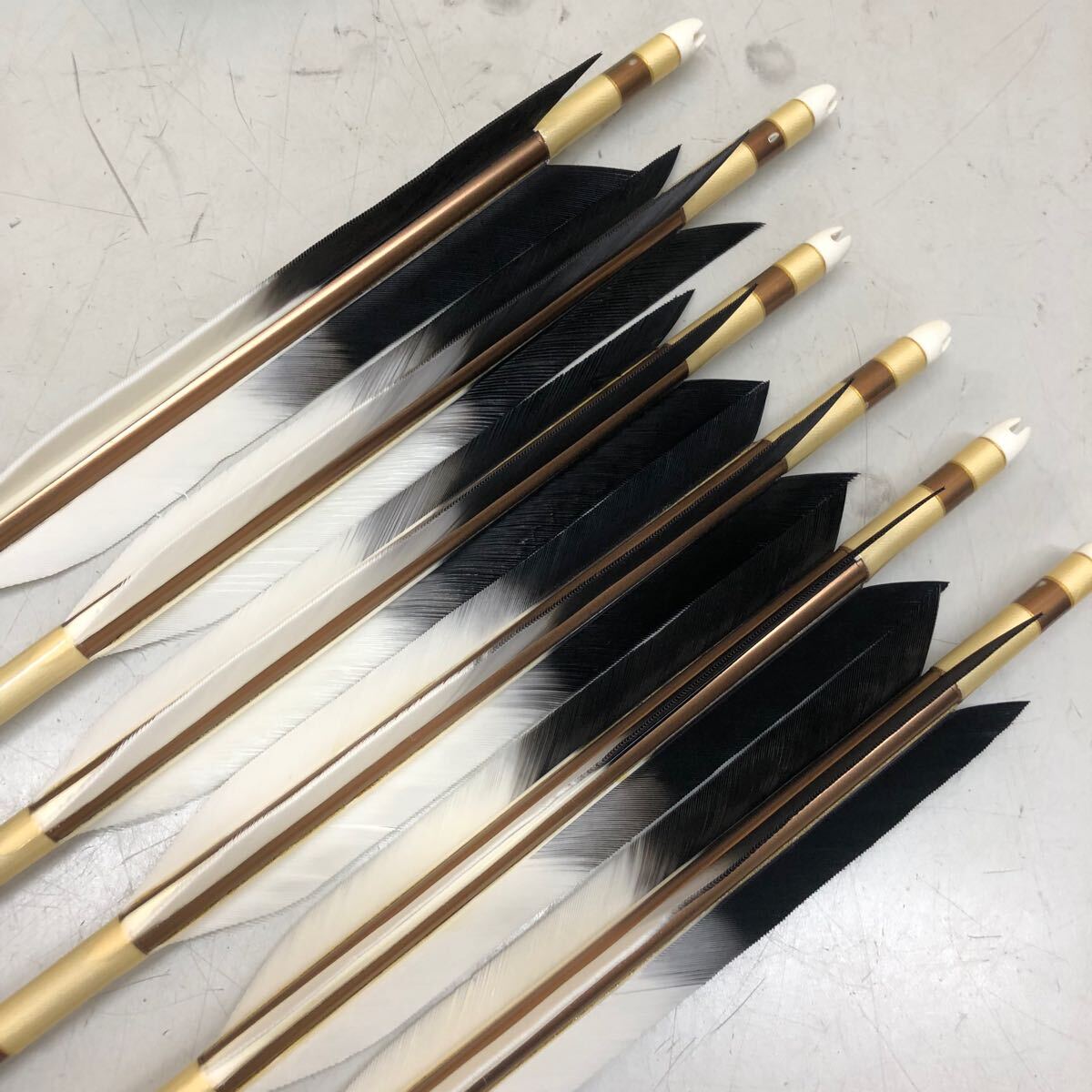 弓道 矢 EASTON XX75 2014 6本 / 巻藁矢 長尺 1本 約104cm ケース付き