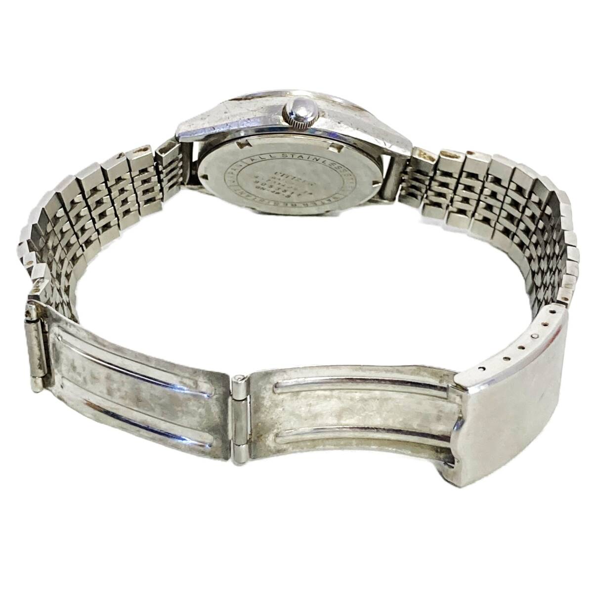 CITIZEN シチズン Quartz クォーツ メンズ腕時計 4-731425TA 90400136 GN-4W-S 3針 カレンダー 白文字盤_5