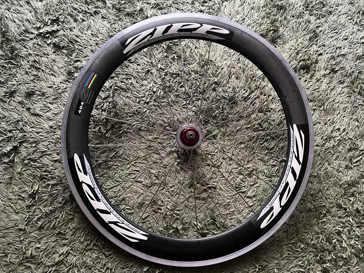 ZIPP 404 SPEED WEAPONRY カーボンホイール エアロスポーク　650C クリンチャー ロード リアホイール_1