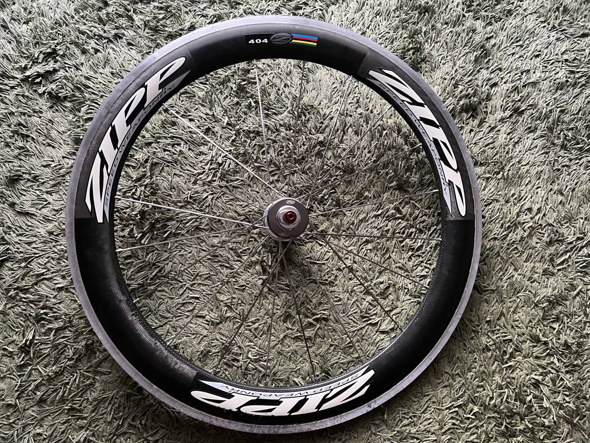 ZIPP 404 SPEED WEAPONRY カーボンホイール エアロスポーク　650C クリンチャー ロード リアホイール_2