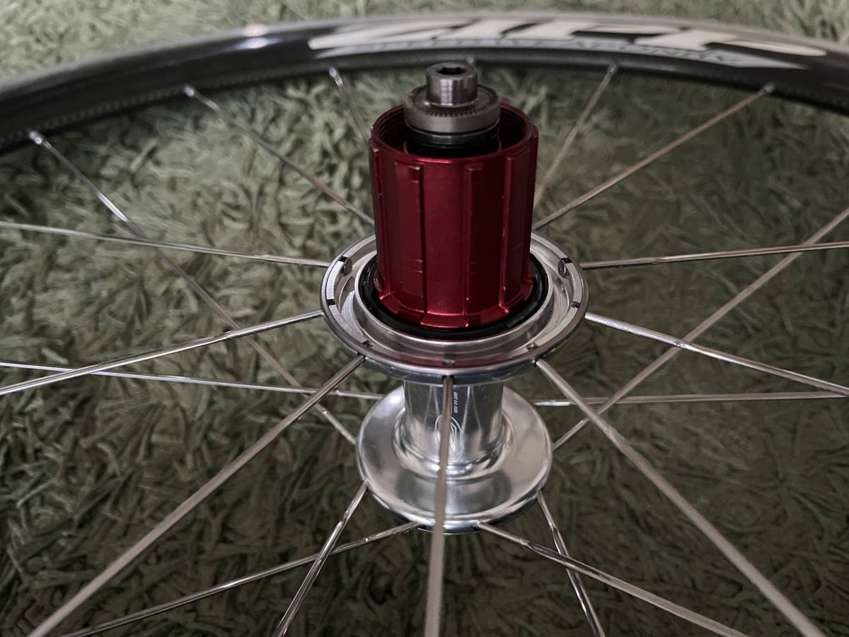 ZIPP 404 SPEED WEAPONRY カーボンホイール エアロスポーク　650C クリンチャー ロード リアホイール_4