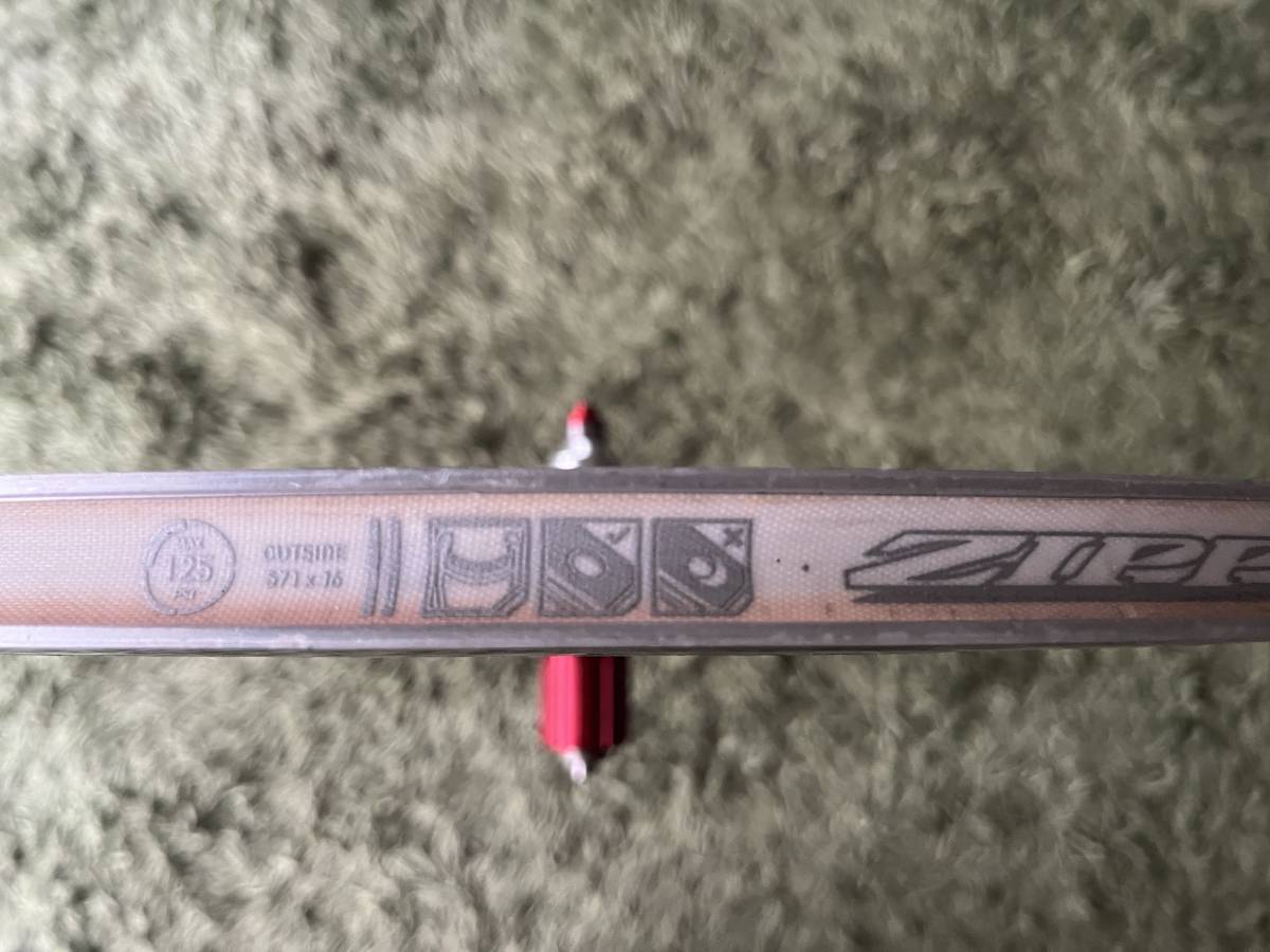 ZIPP 404 SPEED WEAPONRY カーボンホイール エアロスポーク　650C クリンチャー ロード リアホイール_5