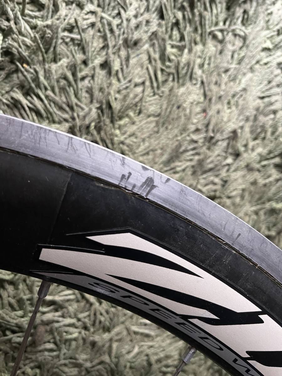 ZIPP 404 SPEED WEAPONRY カーボンホイール エアロスポーク　650C クリンチャー ロード リアホイール_6