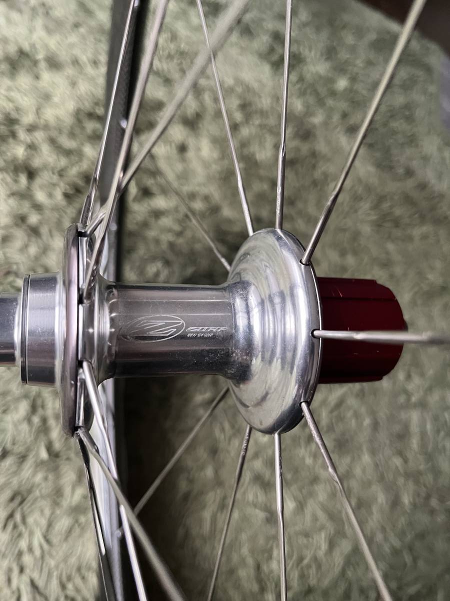 ZIPP 404 SPEED WEAPONRY カーボンホイール エアロスポーク　650C クリンチャー ロード リアホイール_8