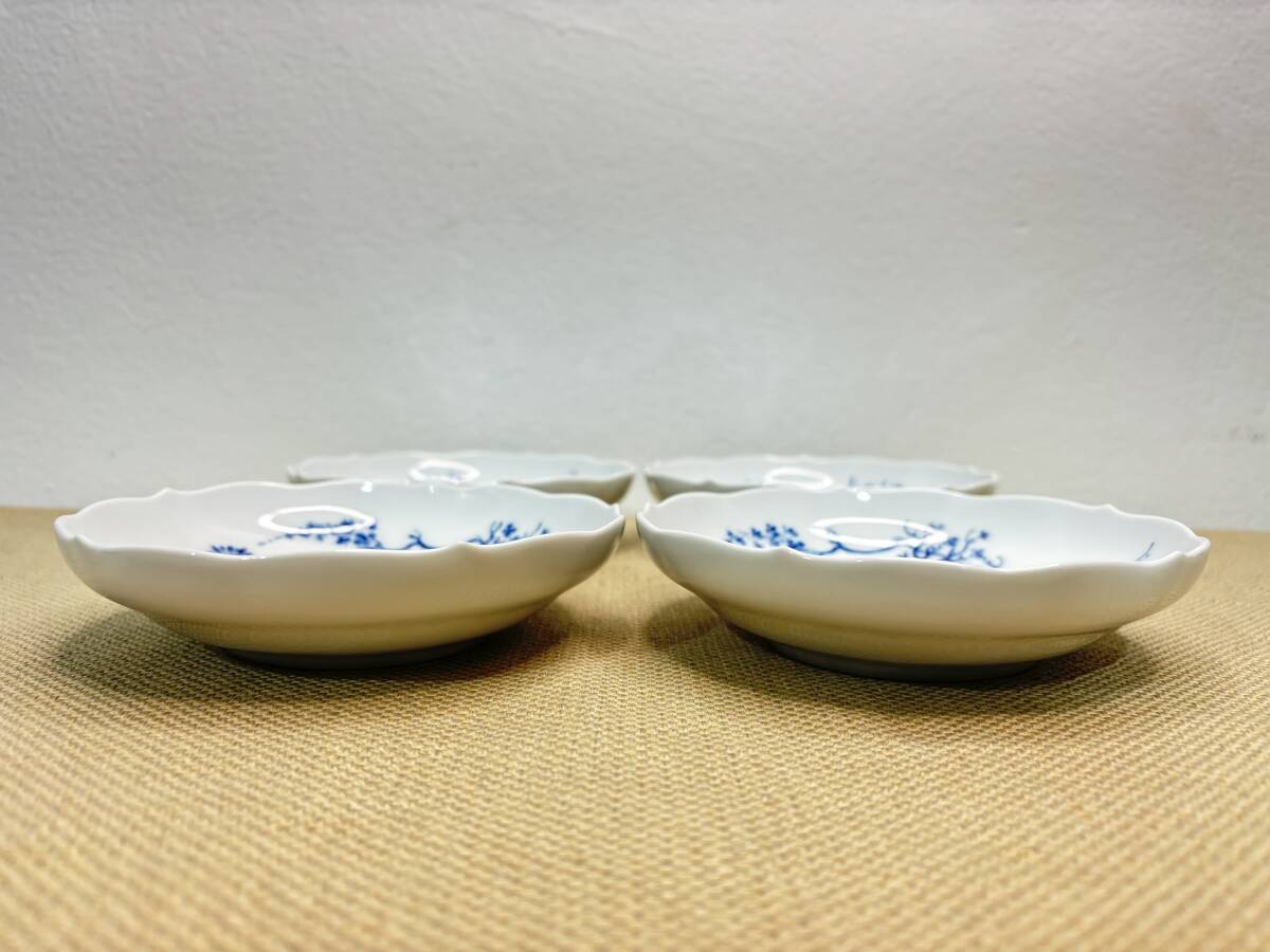 極美品】Meissen マイセン ブルーオーキッド お皿 小皿 ソーサー 14cm