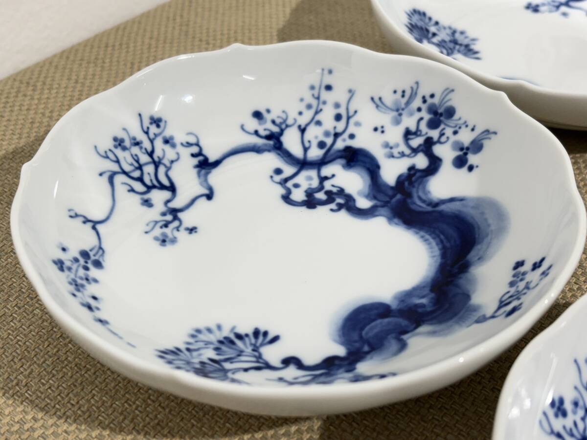 極美品】Meissen マイセン ブルーオーキッド お皿 小皿 ソーサー 14cm