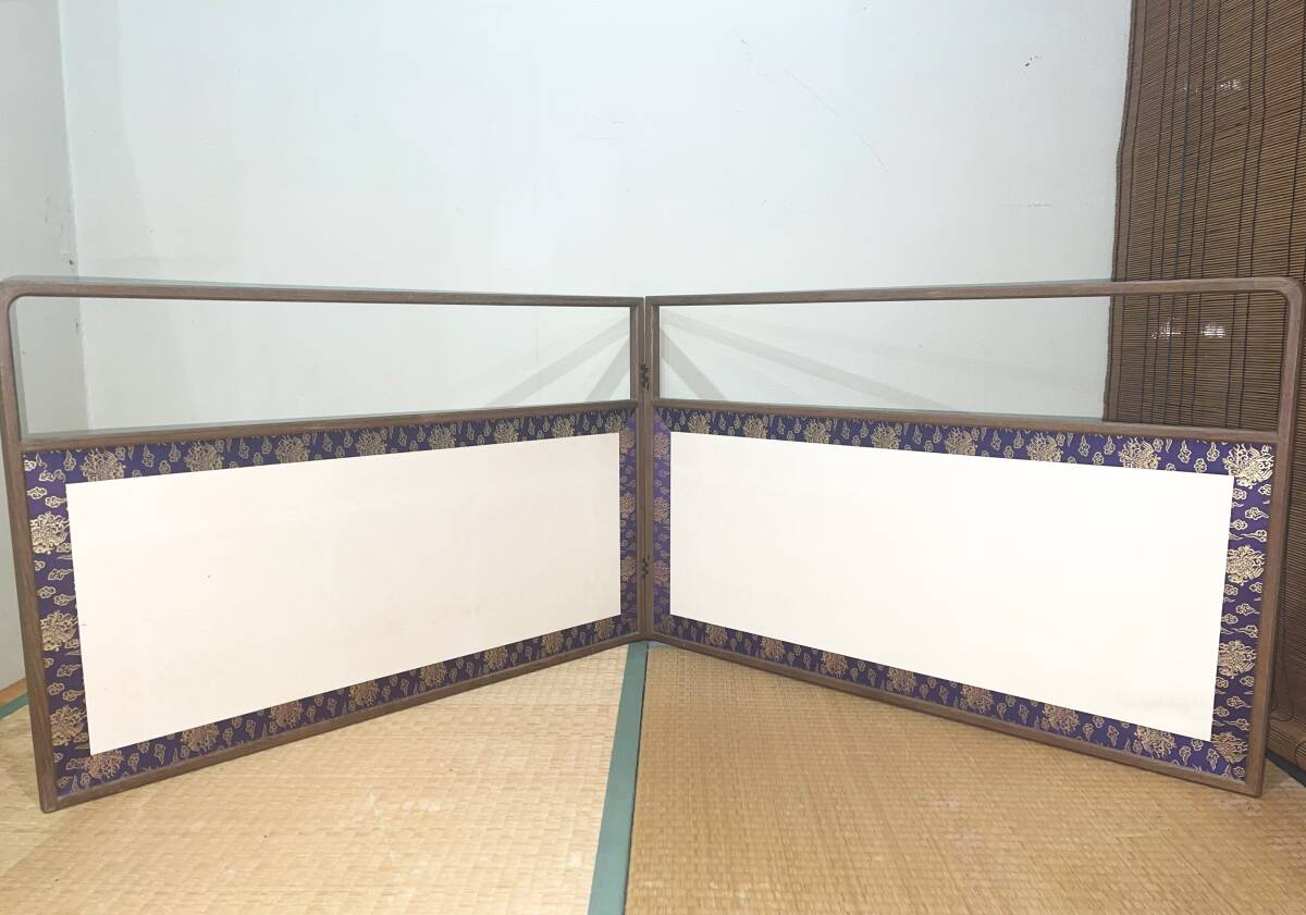 風炉先屏風 風炉先 茶道具 | 裏白 雲鵬 両面使い 鵬雲斎好（ほう
