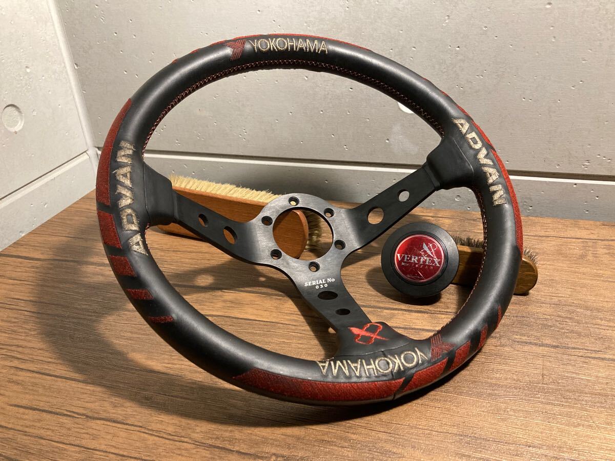 ADVANアドバン YOKOHAMA VERTEX ステアリング ホーンボタン付き