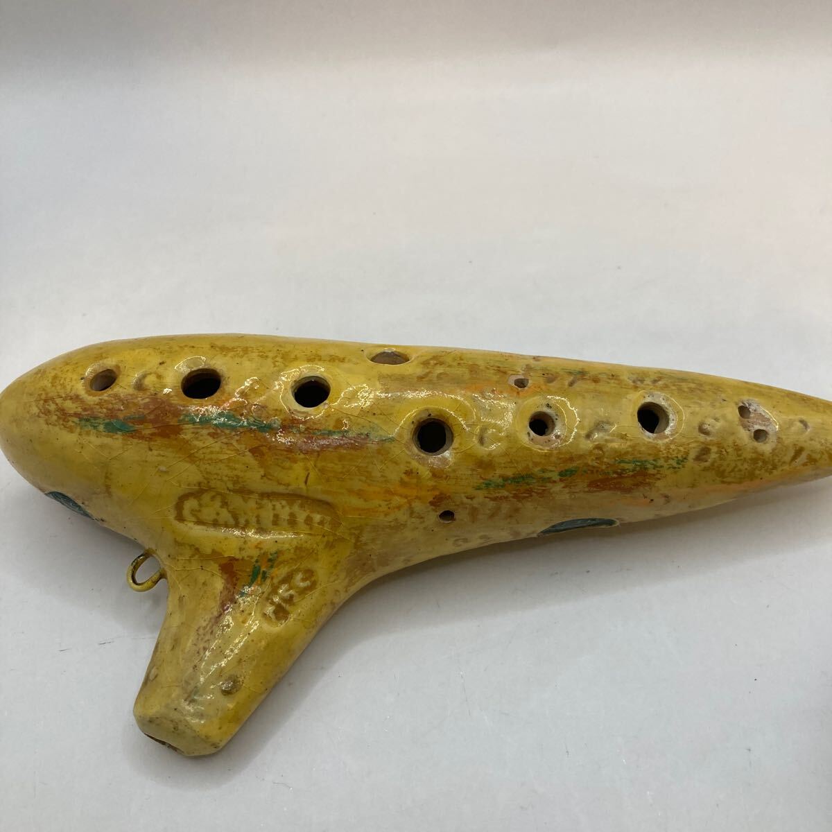OCARINA オカリナ 刻印あり 詳細不明 民族 楽器 音楽 笛 陶器