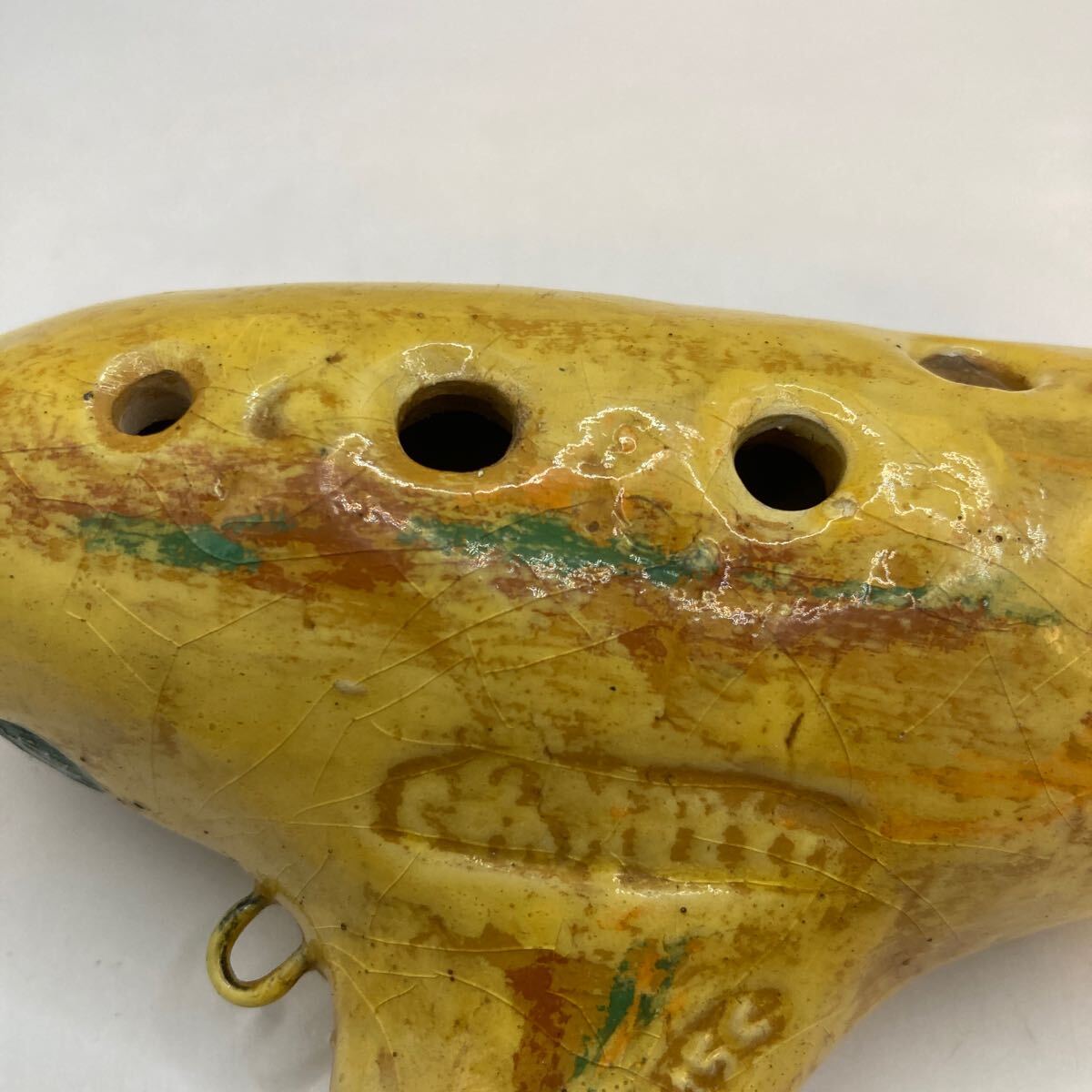 OCARINA オカリナ 刻印あり 詳細不明 民族 楽器 音楽 笛 陶器