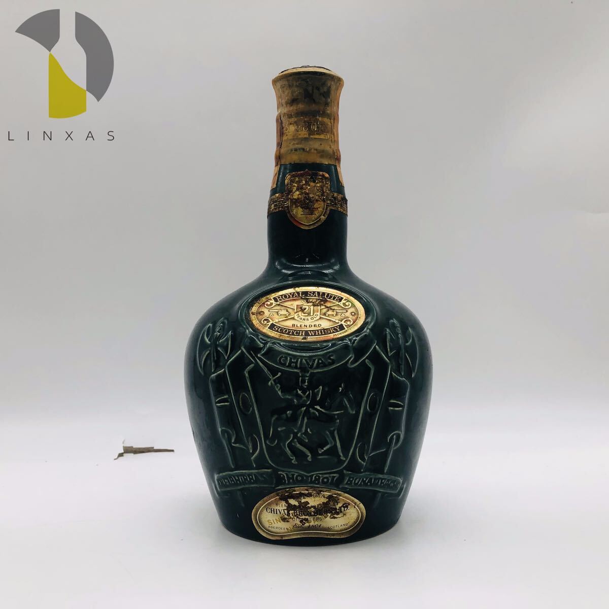 未開栓】ROYAL SALUTE 21年 ロイヤル サルート 緑 陶器 スコッチ