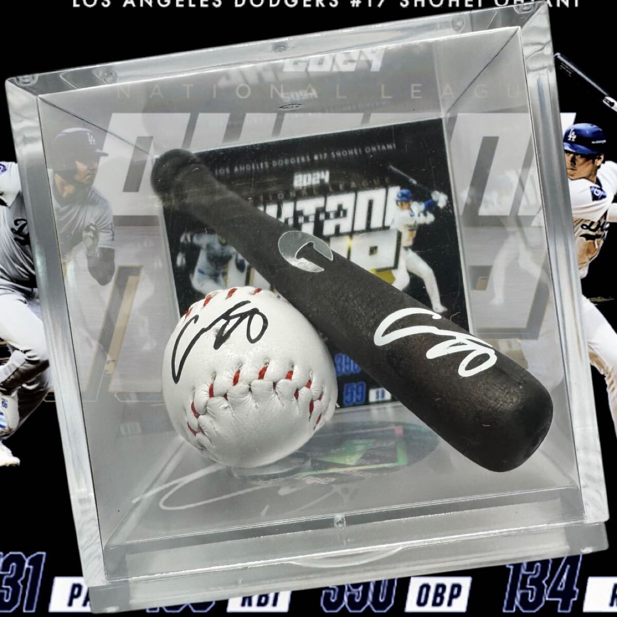 非売品 ドジャース 大谷翔平 2024 NL MVP サインプリントフィギュア DH