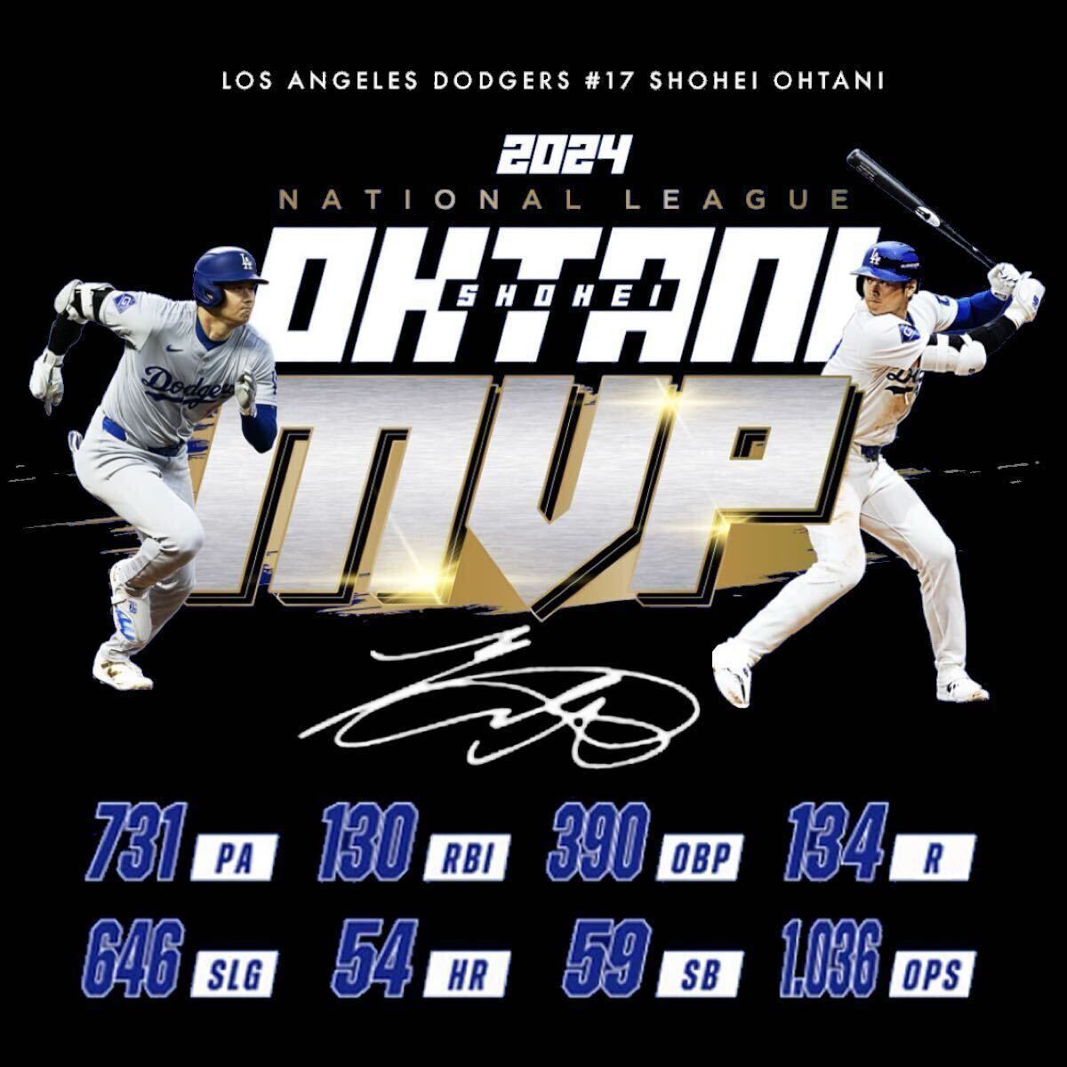 非売品 ドジャース 大谷翔平 2024 NL MVP サインプリントフィギュア DH