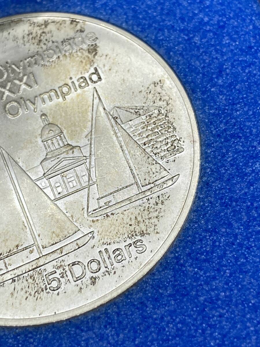 カナダモントリオール1976銀貨 値下げ】モントリオールオリンピック 記念銀貨 5ドル銀貨 1976 - メルカリ