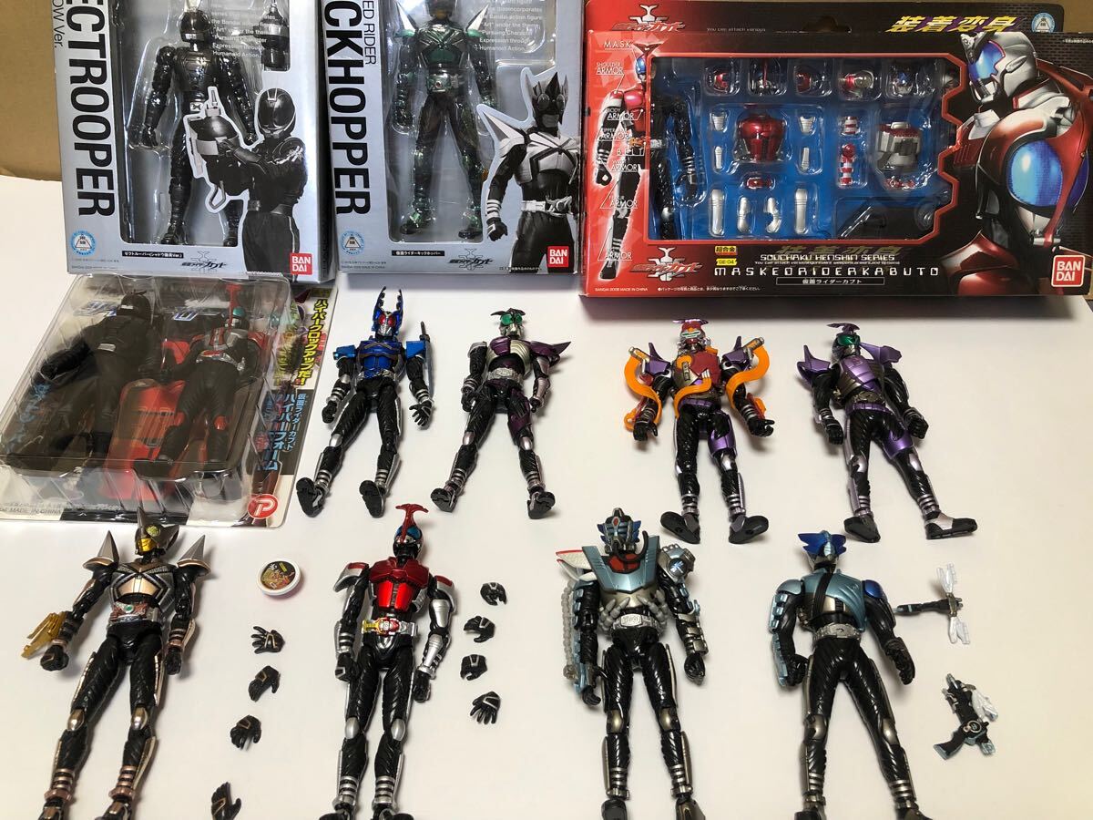S.H.Figuarts6点と装着変身3点ほか 仮面ライダーカブト10点 開封 本体 