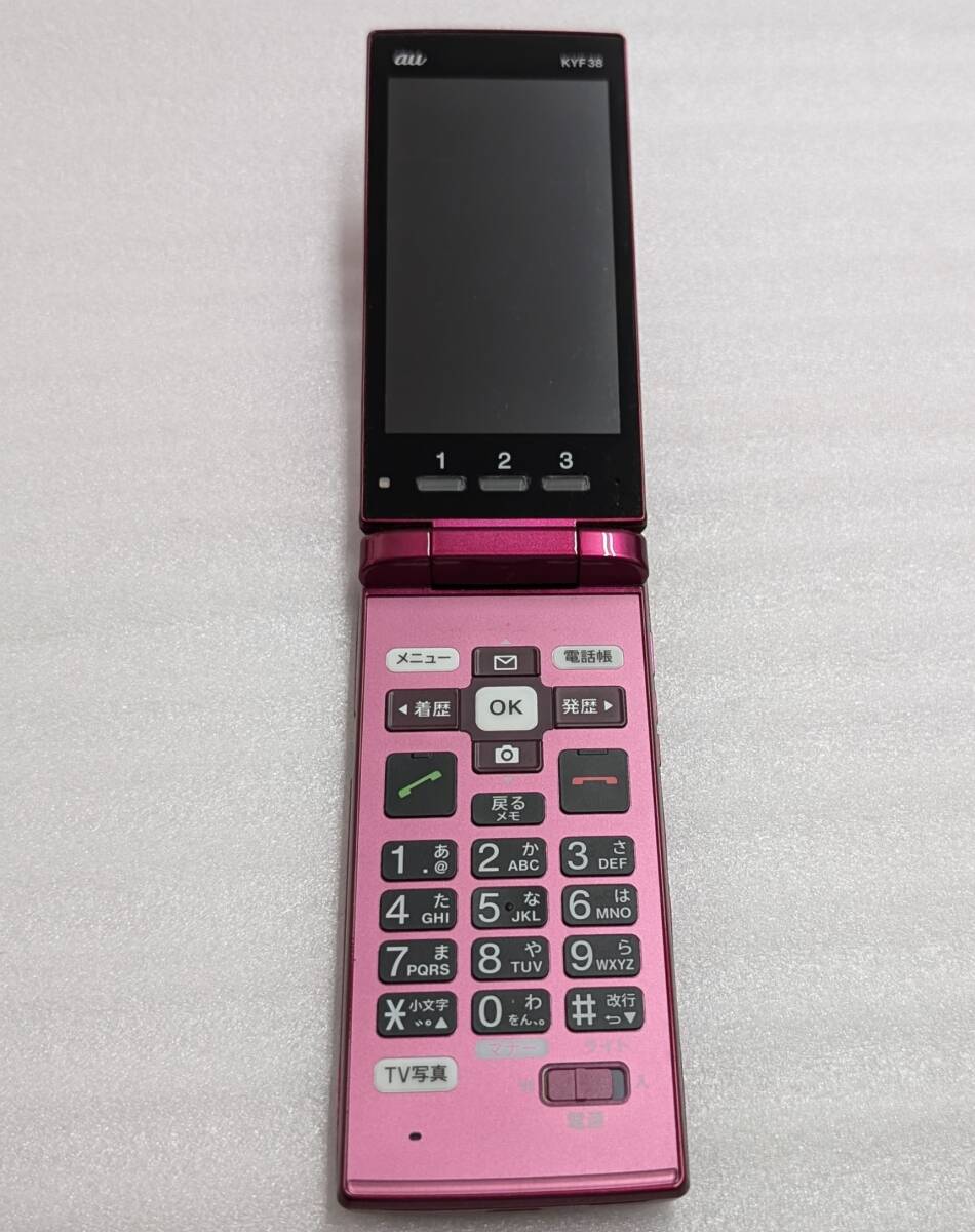 KYOCERA 京セラ auかんたんケータイ KYF38 判定〇 ガラケーワイン
