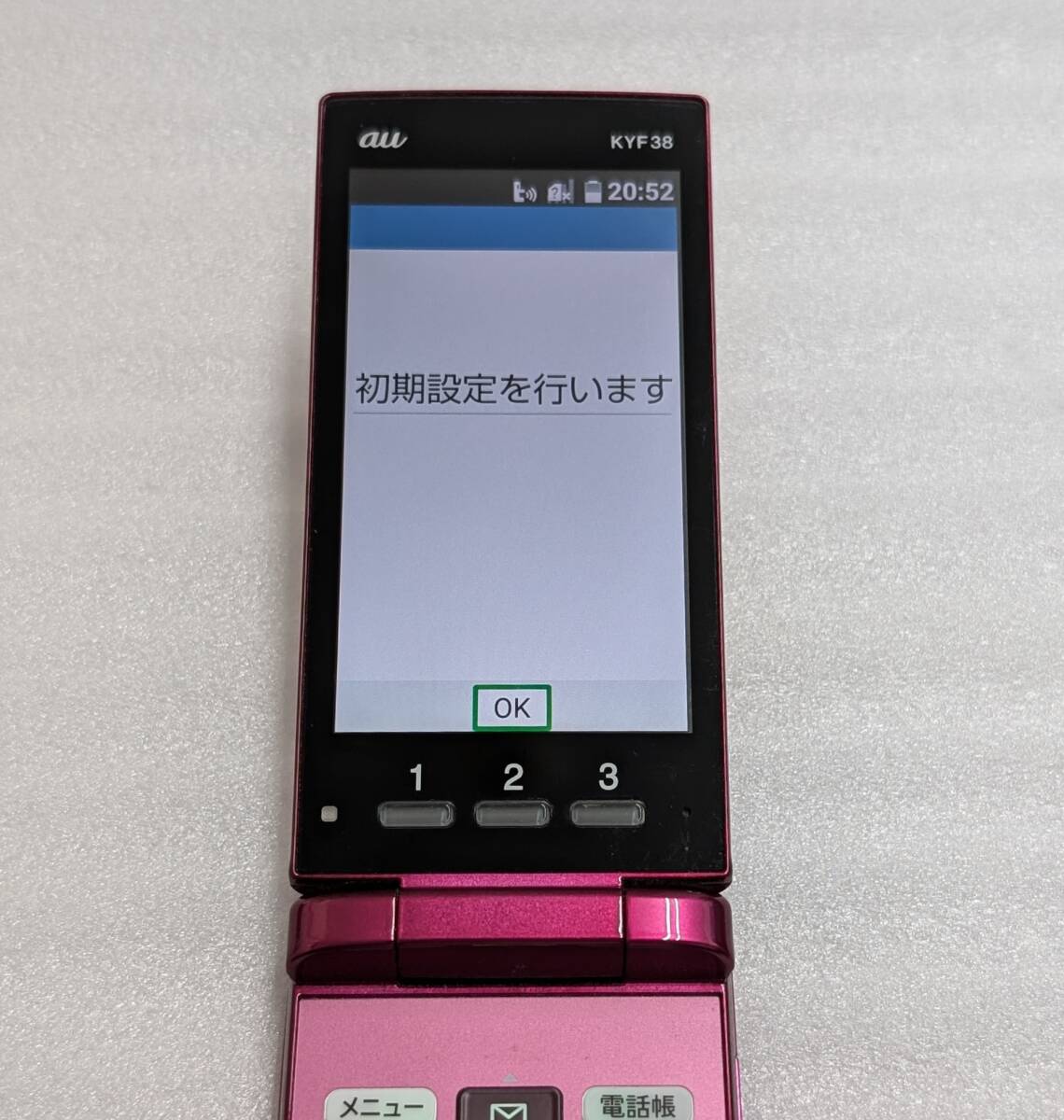 KYOCERA 京セラ auかんたんケータイ KYF38 判定〇 ガラケーワイン