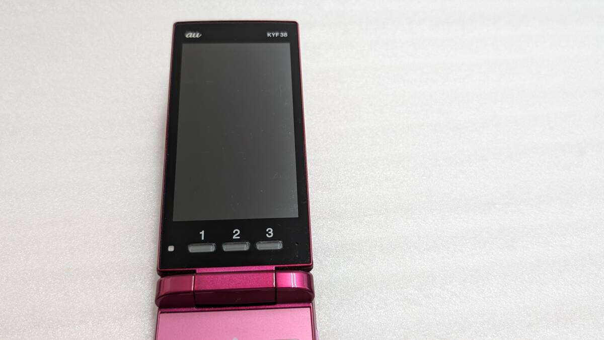 KYOCERA 京セラ auかんたんケータイ KYF38 判定〇 ガラケーワイン