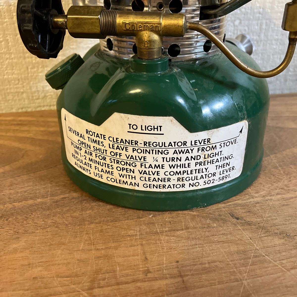 アウトドア 〇 Coleman シングルバーナー Model 502-5891