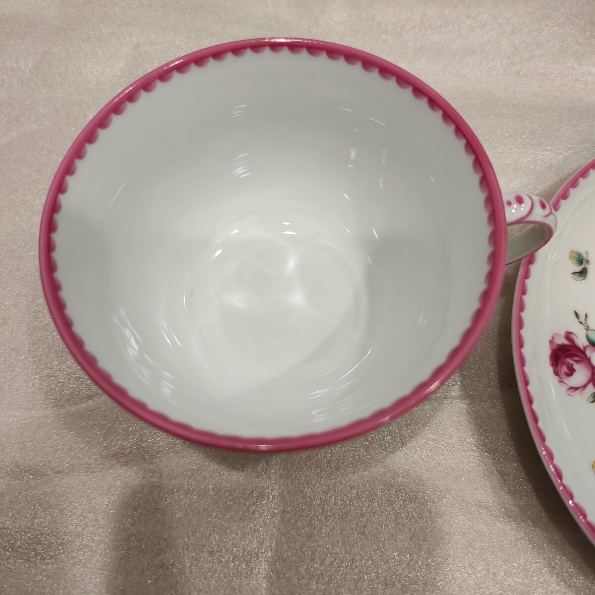 【1円出品】RichardGinori　カップ&ソーサー　薔薇　現状品 リチャードジノリ ティーカップ ソーサー Richard Ginori 花柄 コーヒーカップ_3