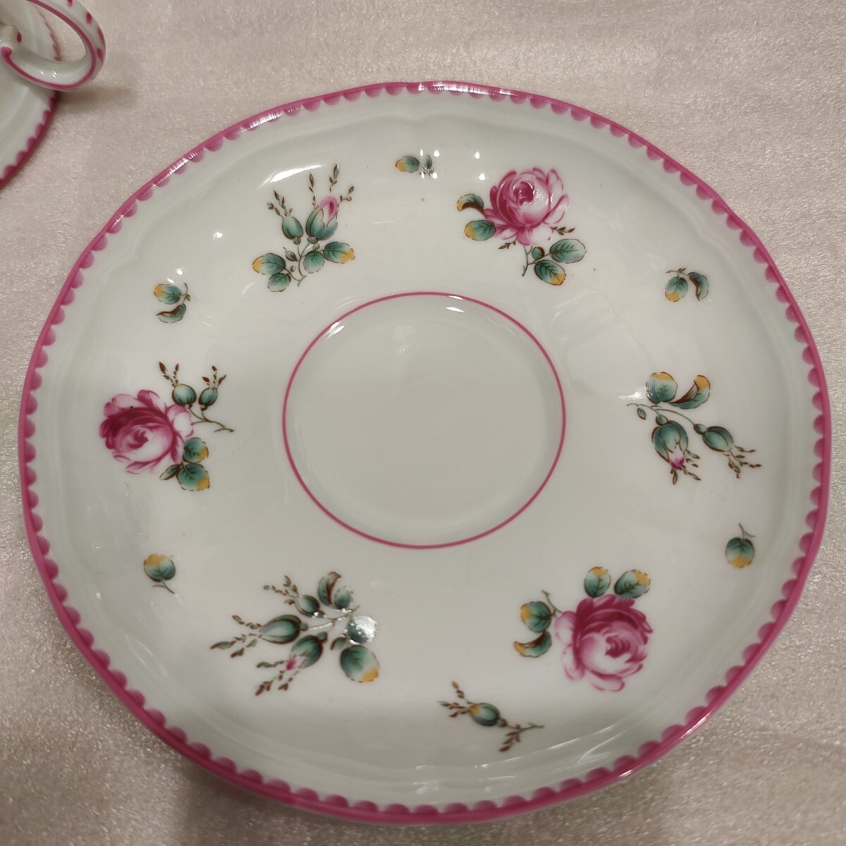 【1円出品】RichardGinori　カップ&ソーサー　薔薇　現状品 リチャードジノリ ティーカップ ソーサー Richard Ginori 花柄 コーヒーカップ_6