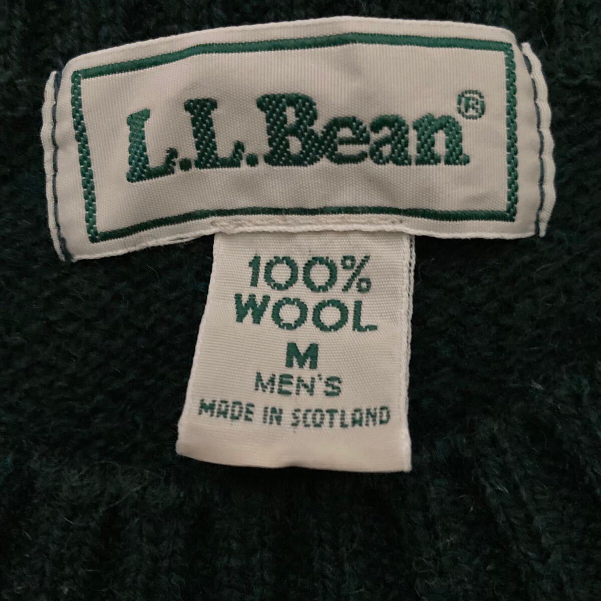 送料無料 ★ L.L.Bean エルエルビーン 100% WOOL セーター スコットランド製 ヴィンテージ_5