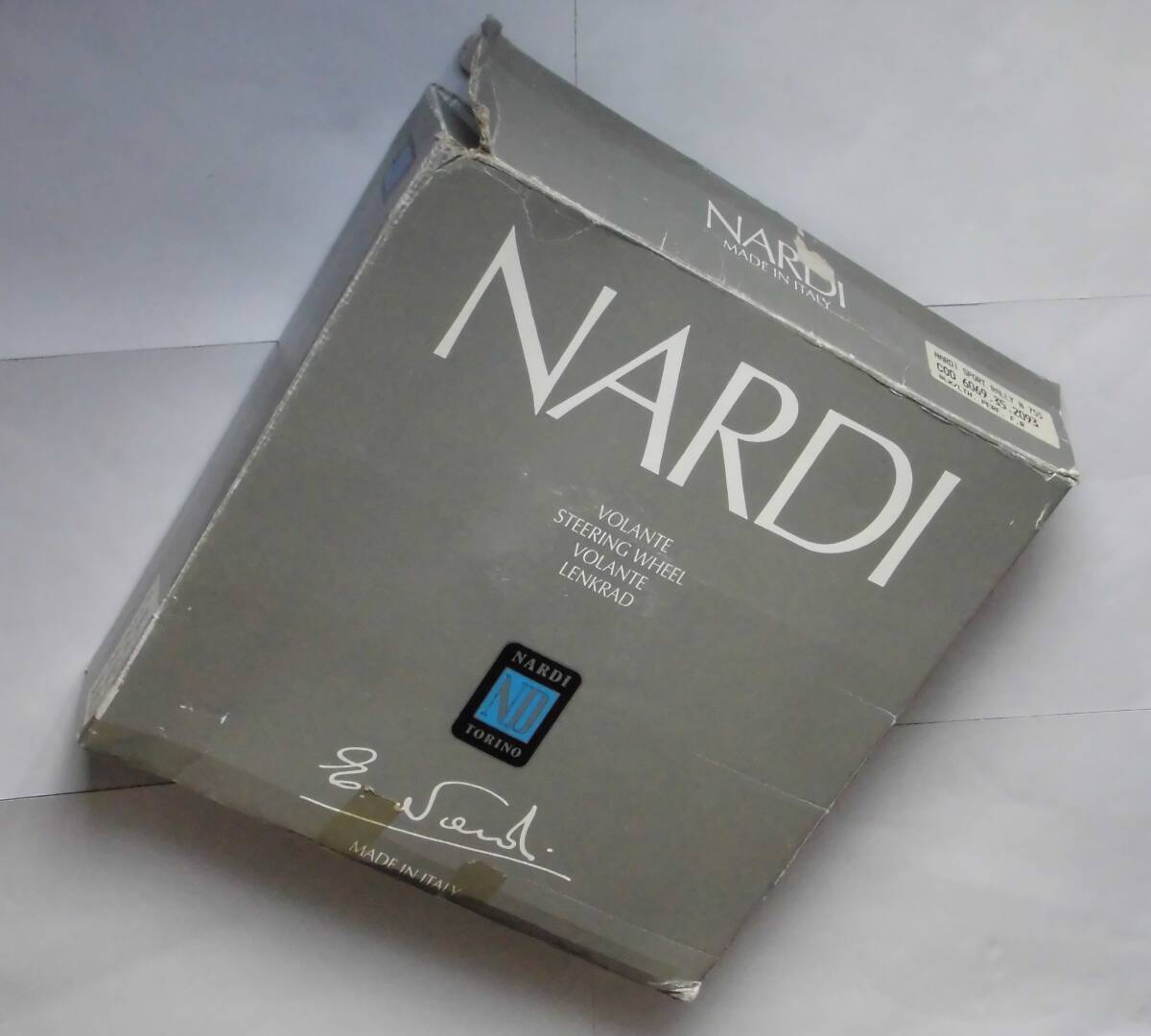 ＜中古・良品(箱付き)＞ステアリング [NARDI ディープコーン] (サイズ:外形Φ350ｍｍ×深さ90ｍｍ) SPORT/RALLY N755 … バックスキン ナルディ ディープコーン NARDI クラシック ラリー レザー