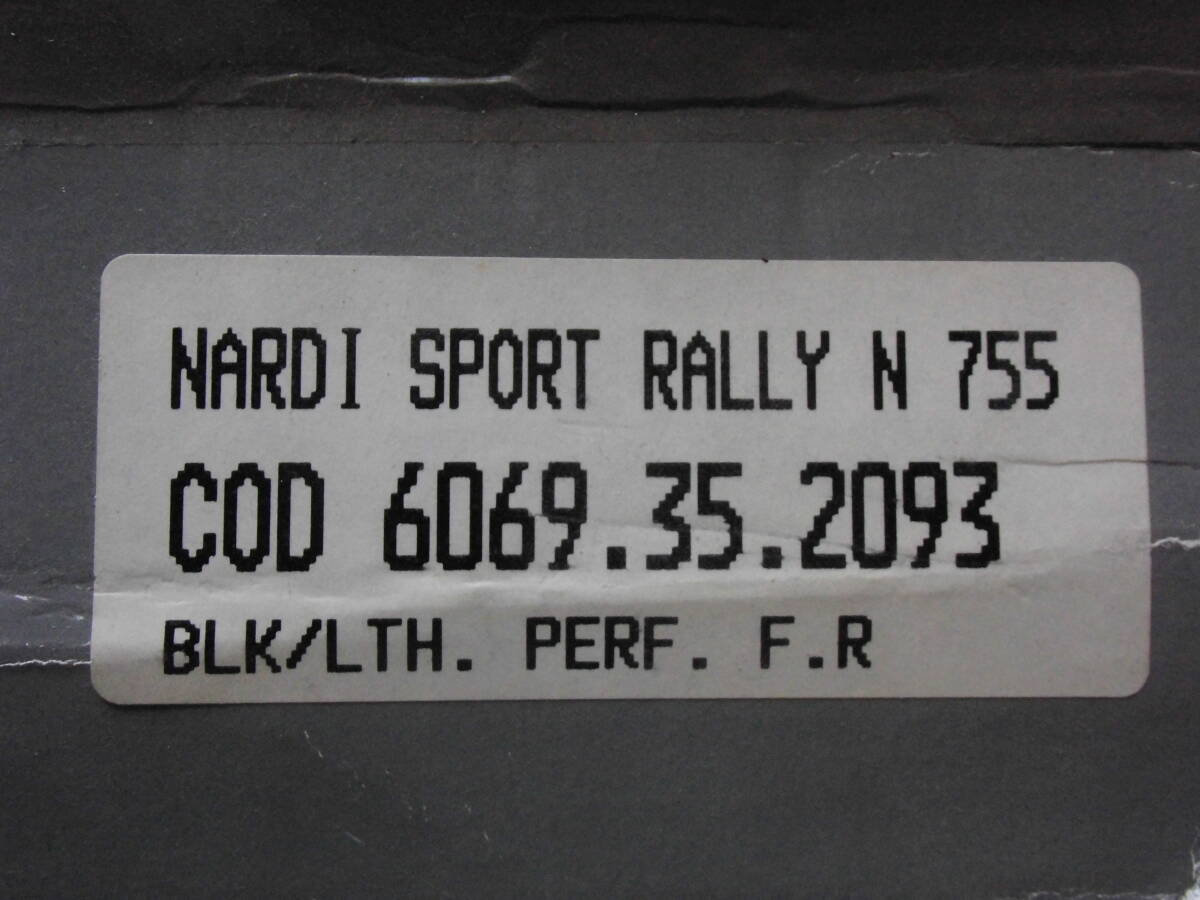 ＜中古・良品(箱付き)＞ステアリング [NARDI ディープコーン] (サイズ:外形Φ350ｍｍ×深さ90ｍｍ) SPORT/RALLY N755 … バックスキン ナルディ ディープコーン NARDI クラシック ラリー レザー