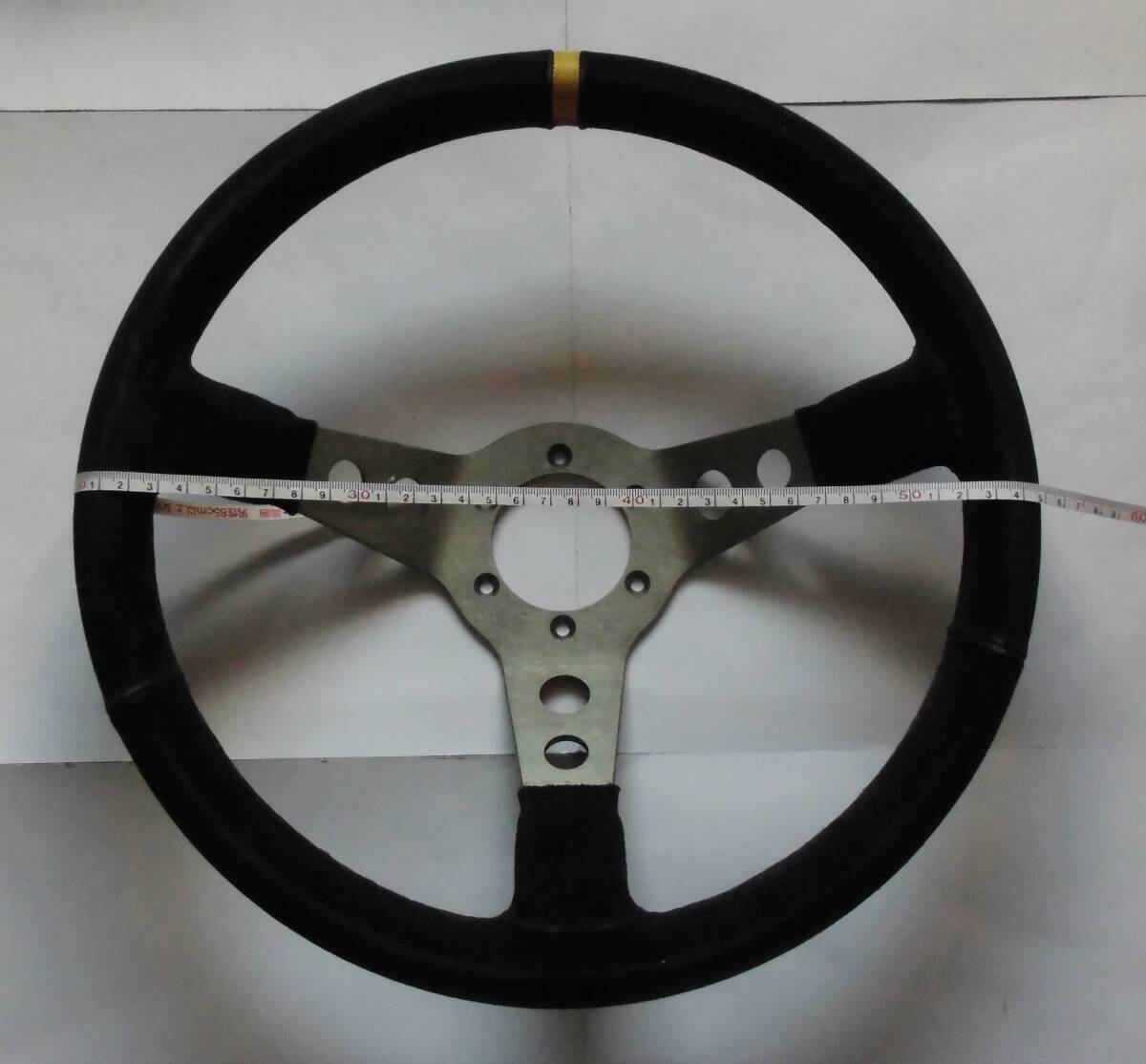 ＜中古・良品(箱付き)＞ステアリング [NARDI ディープコーン] (サイズ:外形Φ350ｍｍ×深さ90ｍｍ) SPORT/RALLY N755 … バックスキン ナルディ ディープコーン NARDI クラシック ラリー レザー