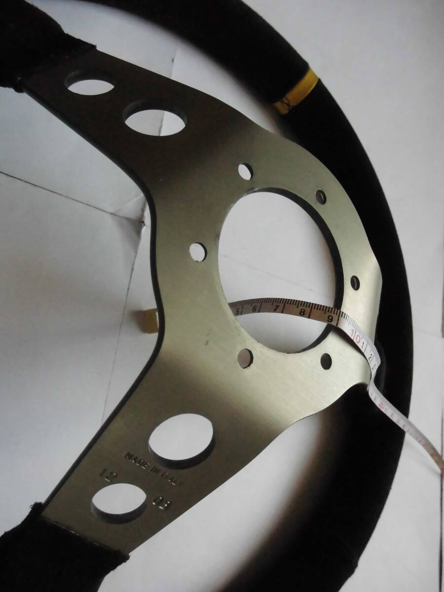 ＜中古・良品(箱付き)＞ステアリング [NARDI ディープコーン] (サイズ:外形Φ350ｍｍ×深さ90ｍｍ) SPORT/RALLY N755 … バックスキン ナルディ ディープコーン NARDI クラシック ラリー レザー