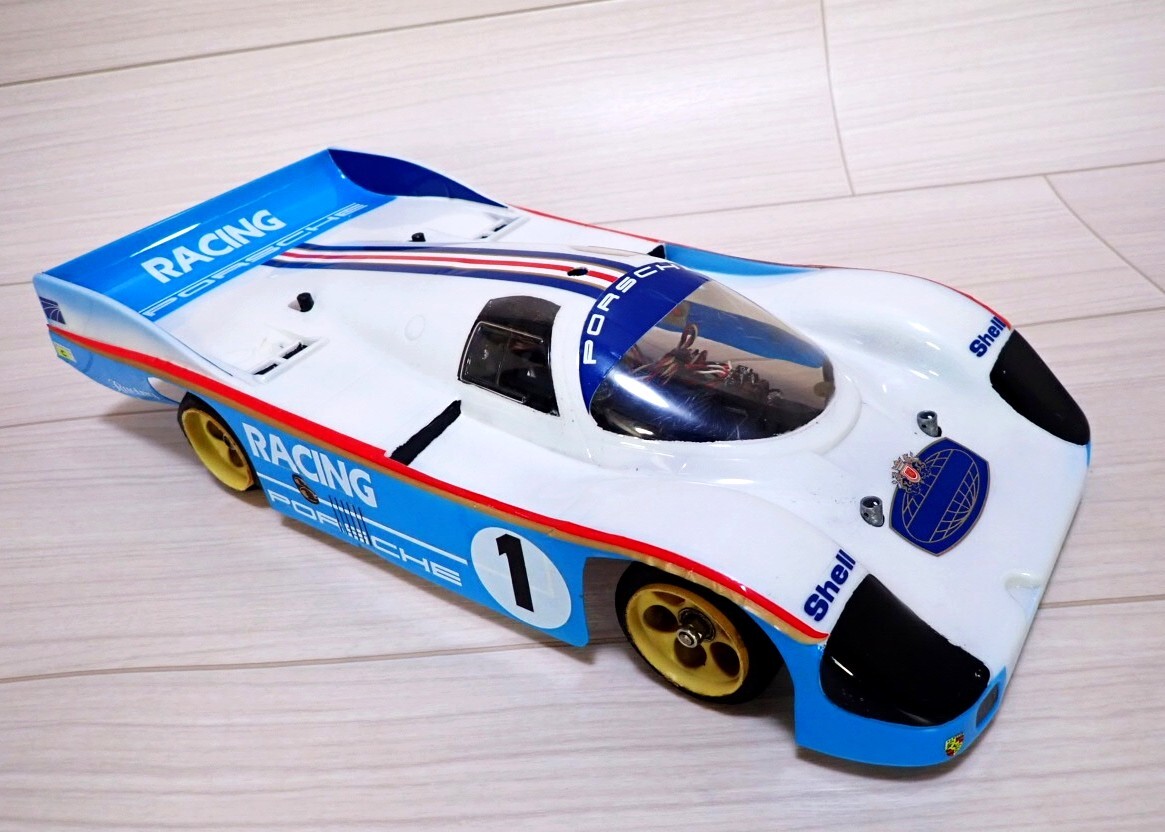 田宮模型（タミヤ）　ポルシェ956レーシングマスターMk.5 当時物　屋外未走行 1/12 タミヤ 旧車 当時物 ビンテージ ポルシェ956 レーシングマスター