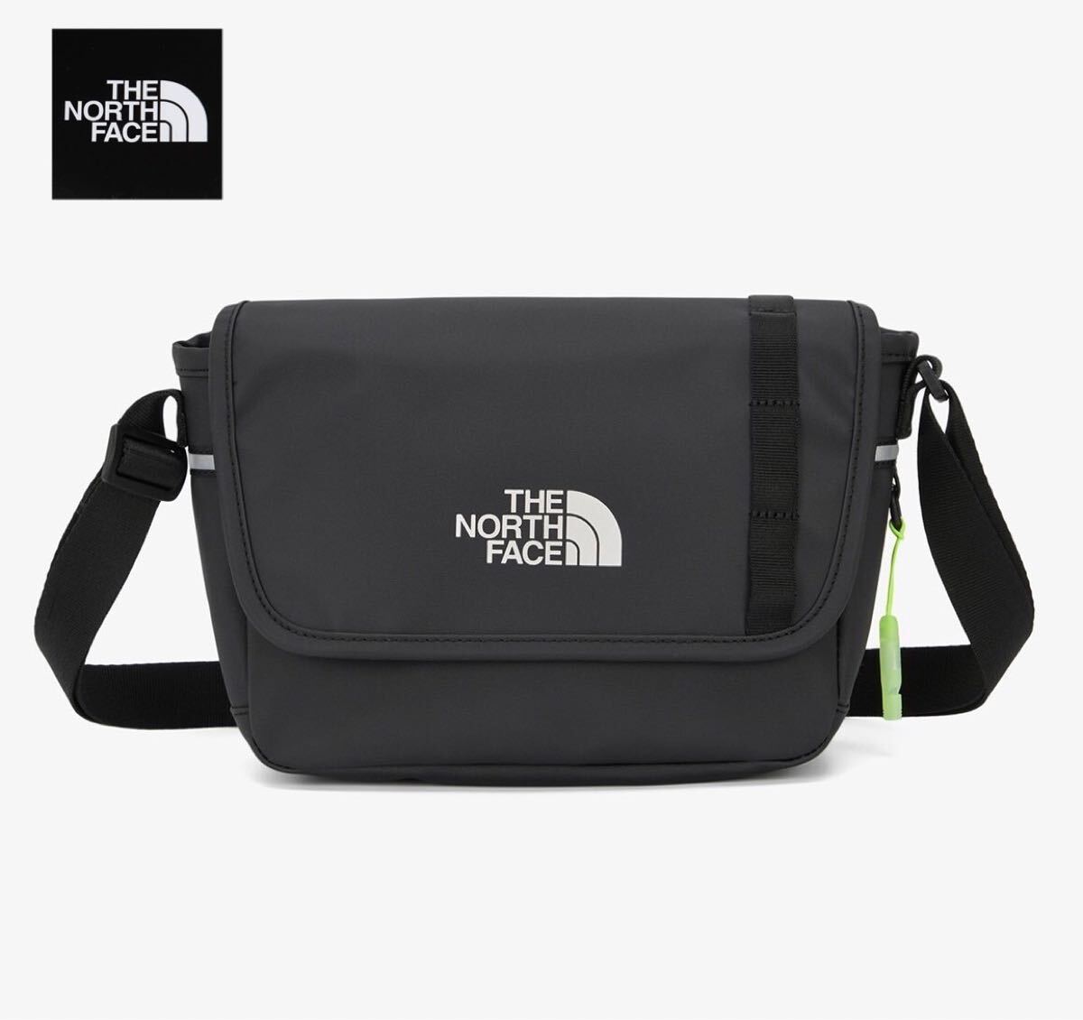新品未使用 THE NORTH FACE ノースフェイス キッズ フラップ クロスバッグ ショルダー 小物収納 かばん ブラック 日本未発売