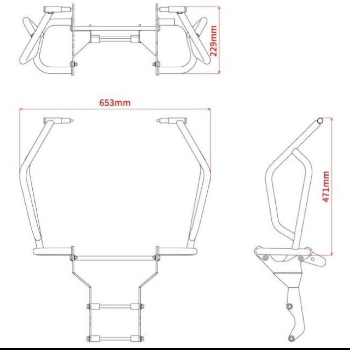 送料無料【未開封品】ZETA ジータ パイプタンクガードCRF250RALLY CRF250RALLY(S) CRF300L RALLY HONDA ホンダ_10