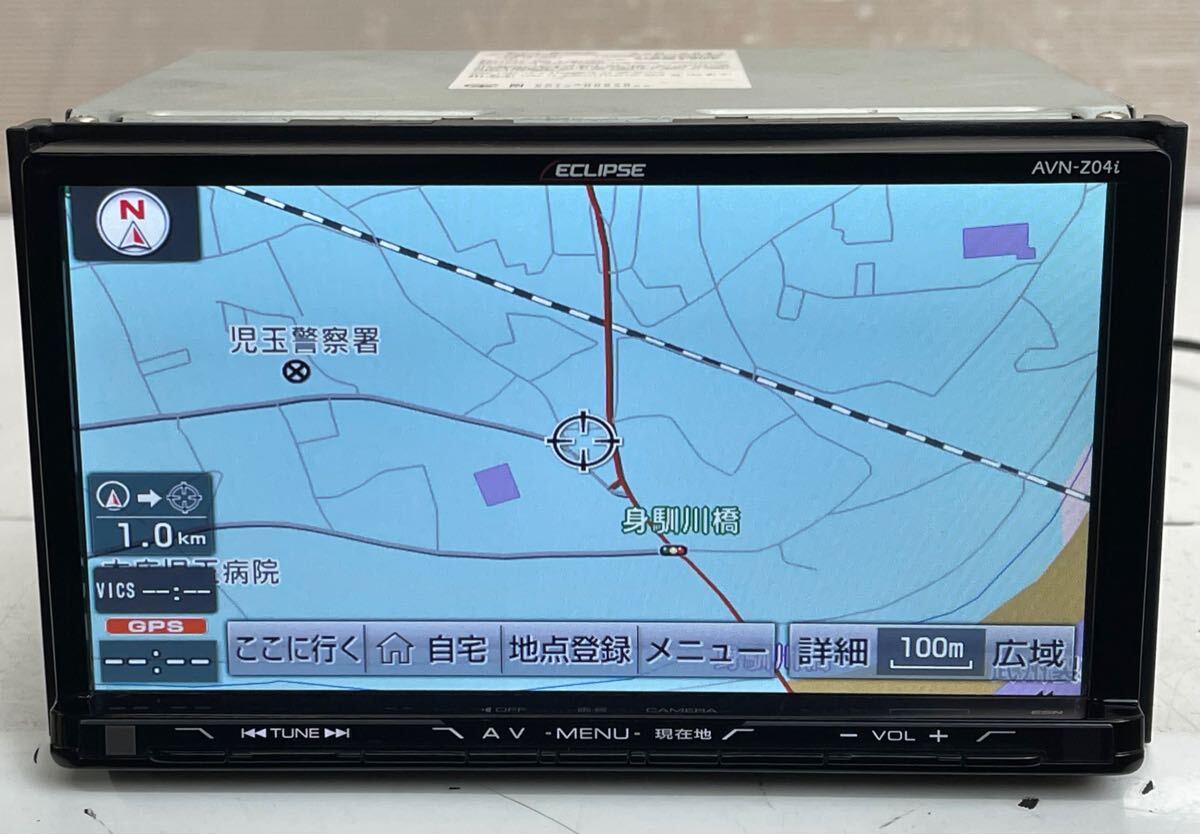 動作品 ECLIPSE イクリプス AVN-Z04i メモリーナビSD地図2014年度