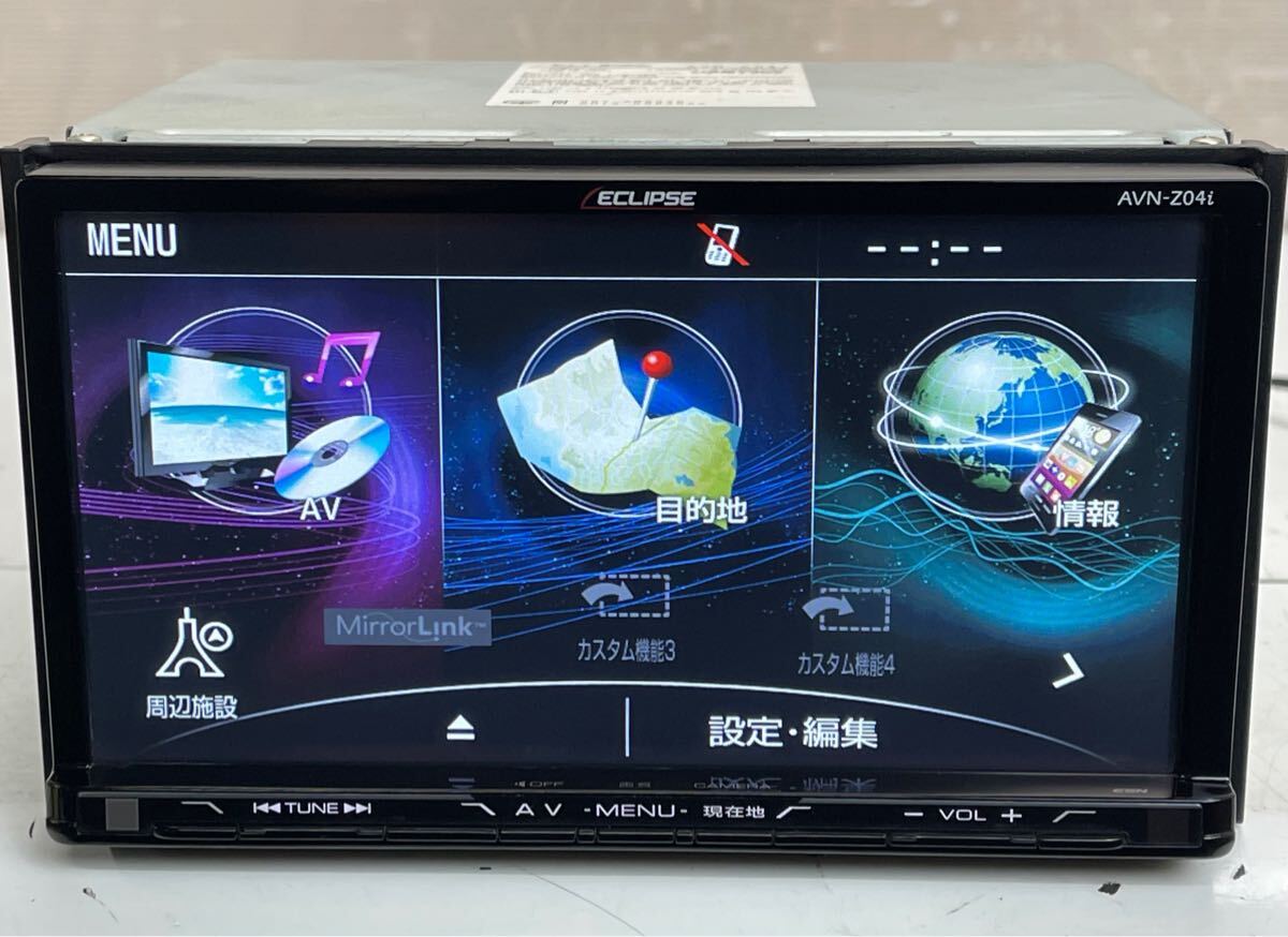 動作品 ECLIPSE イクリプス AVN-Z04i メモリーナビSD地図2014年度