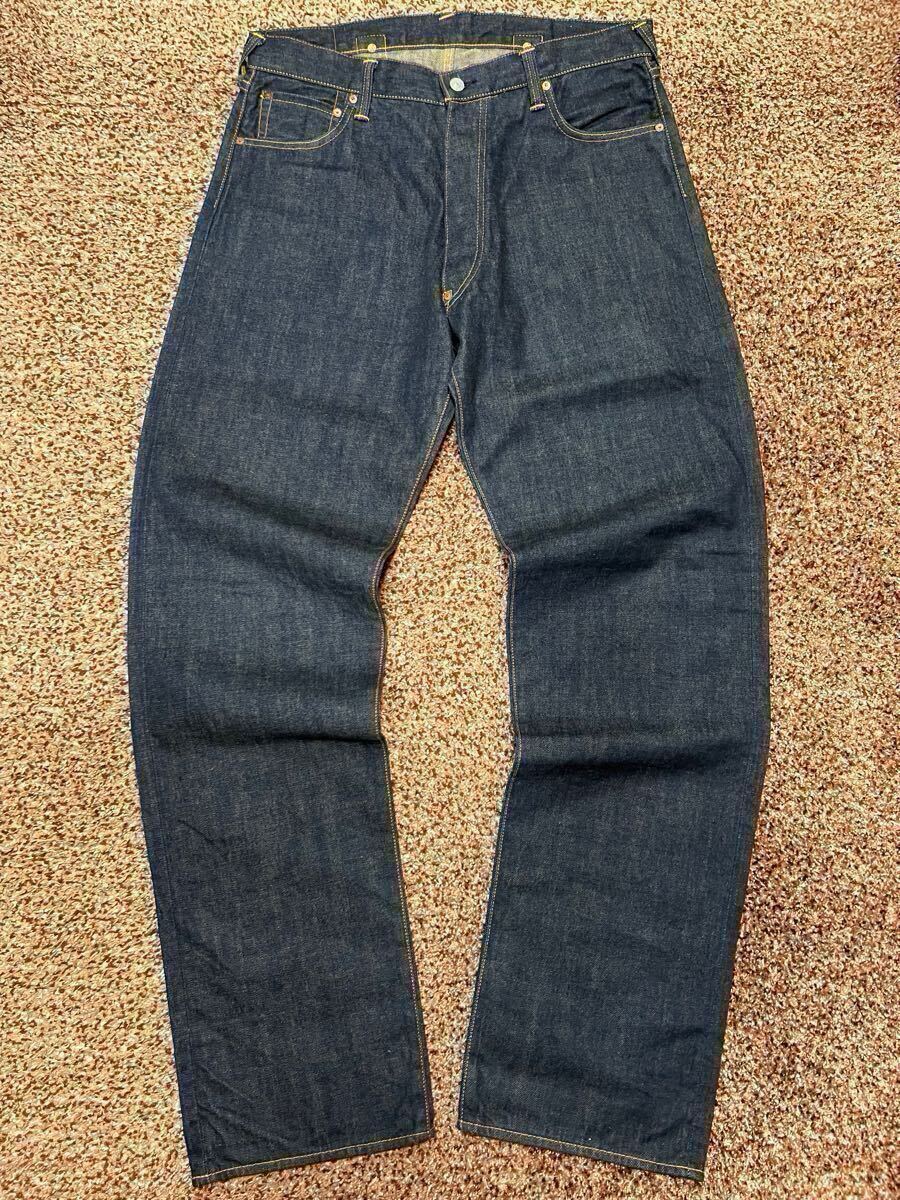 EVISU No.1 2004 36×35 金耳 リジット デッドストック 未使用に近い 