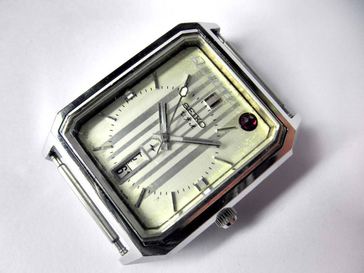 稼動 腕時計 SEIKO セイコー スクエア ヴィンテージ 新品ベルト A23 