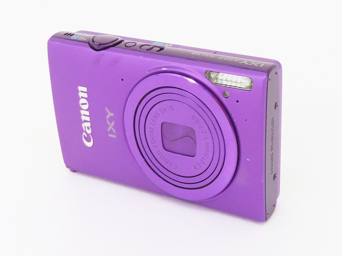 ◇【CANON キヤノン】IXY 430F コンパクトデジタルカメラ パープル