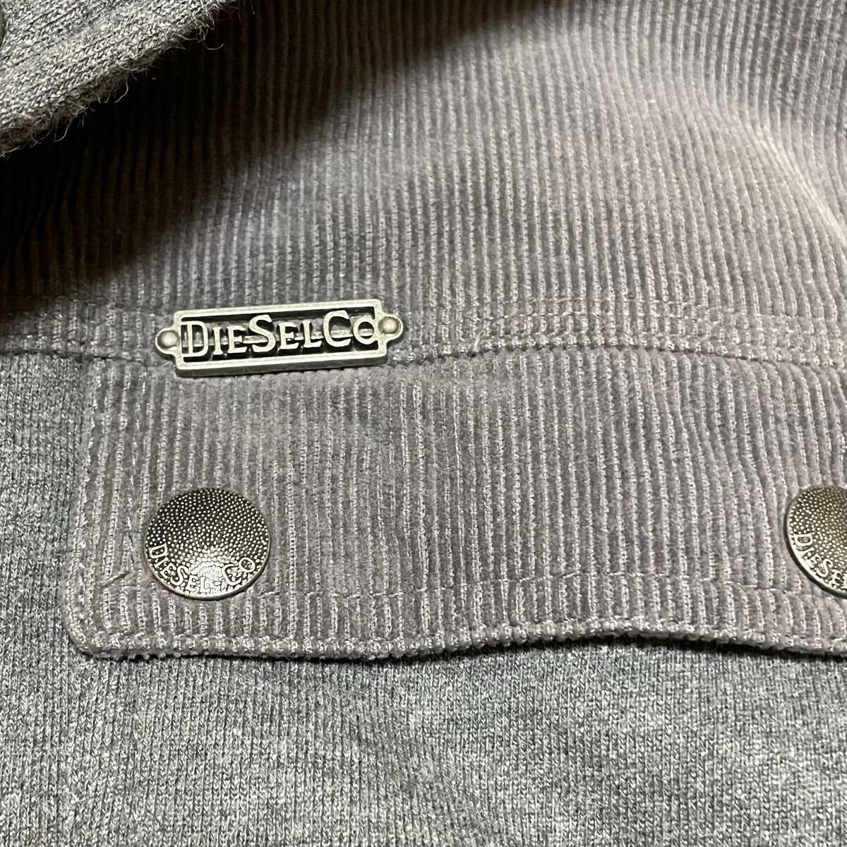 美品◎DIESEL 中綿入り ジップ パーカー ジャケット フード裏ボア 