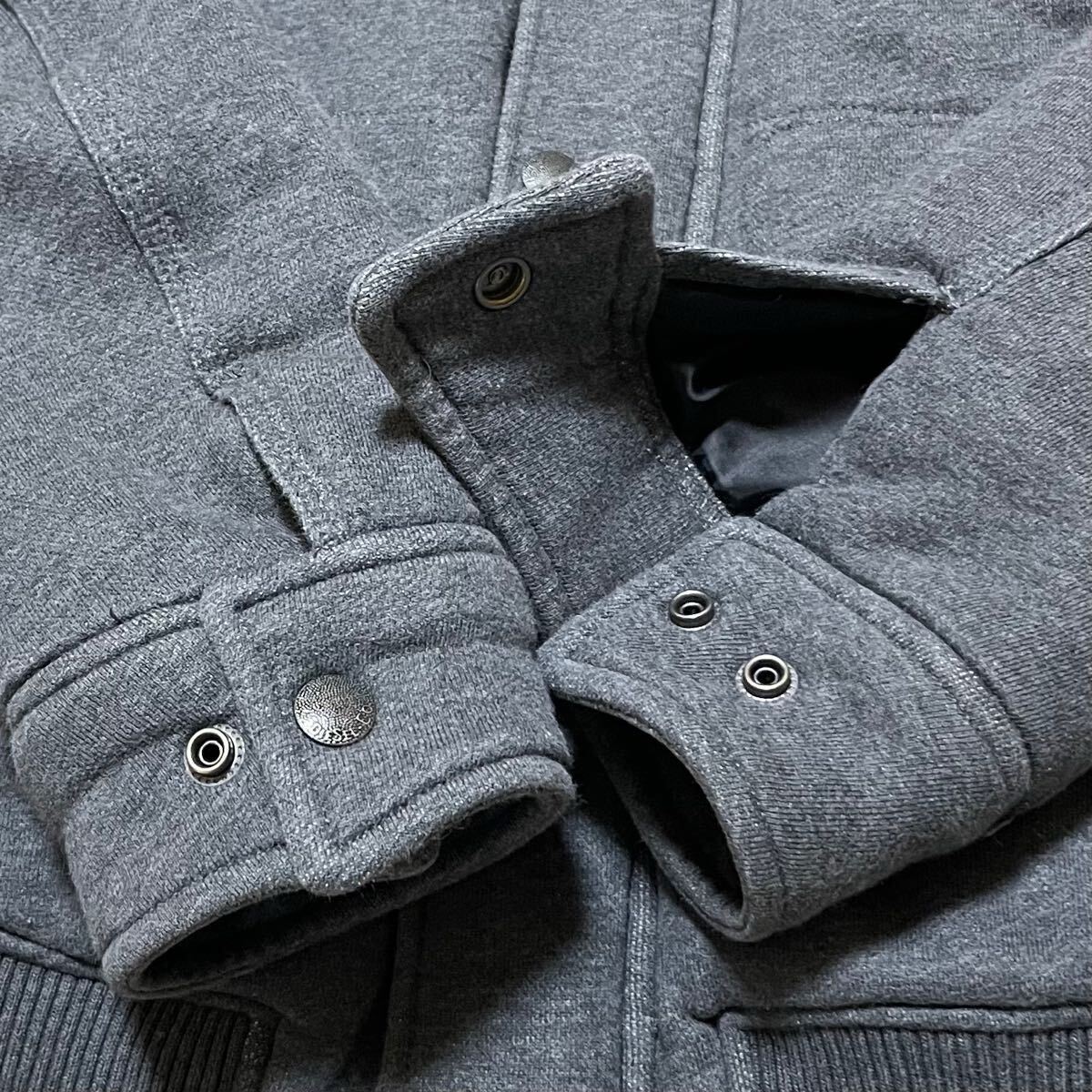 美品◎DIESEL 中綿入り ジップ パーカー ジャケット フード裏ボア 