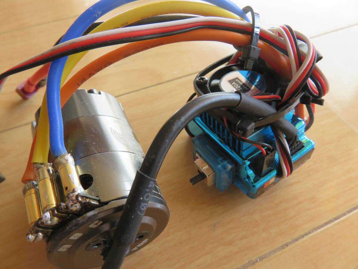 ４点おまとめ ORION STOCK ブラシレスモーター 17.5T ESC センサーコード付き