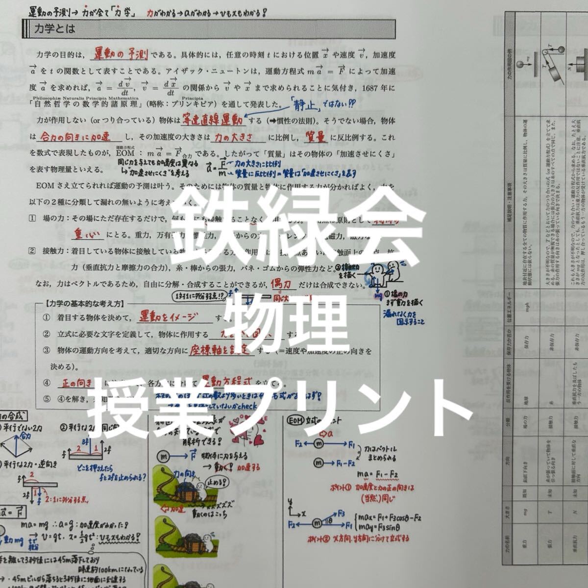 ラニ【最新版】鉄緑会 高3 物理 演習 授業冊子 プリント ラニ様専用【