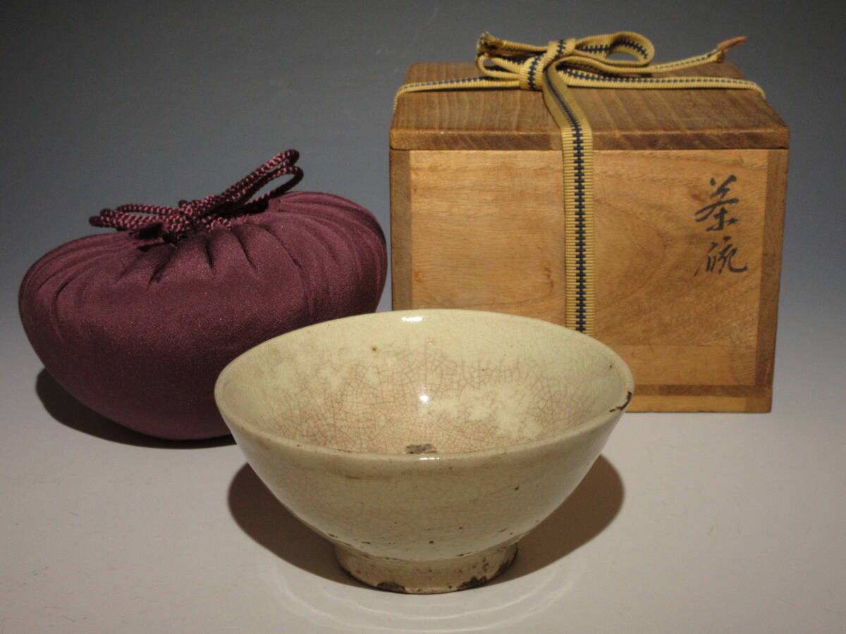 李朝初期 粉引茶碗 高麗茶碗 検） 御本茶碗 刷毛目茶碗 鶏