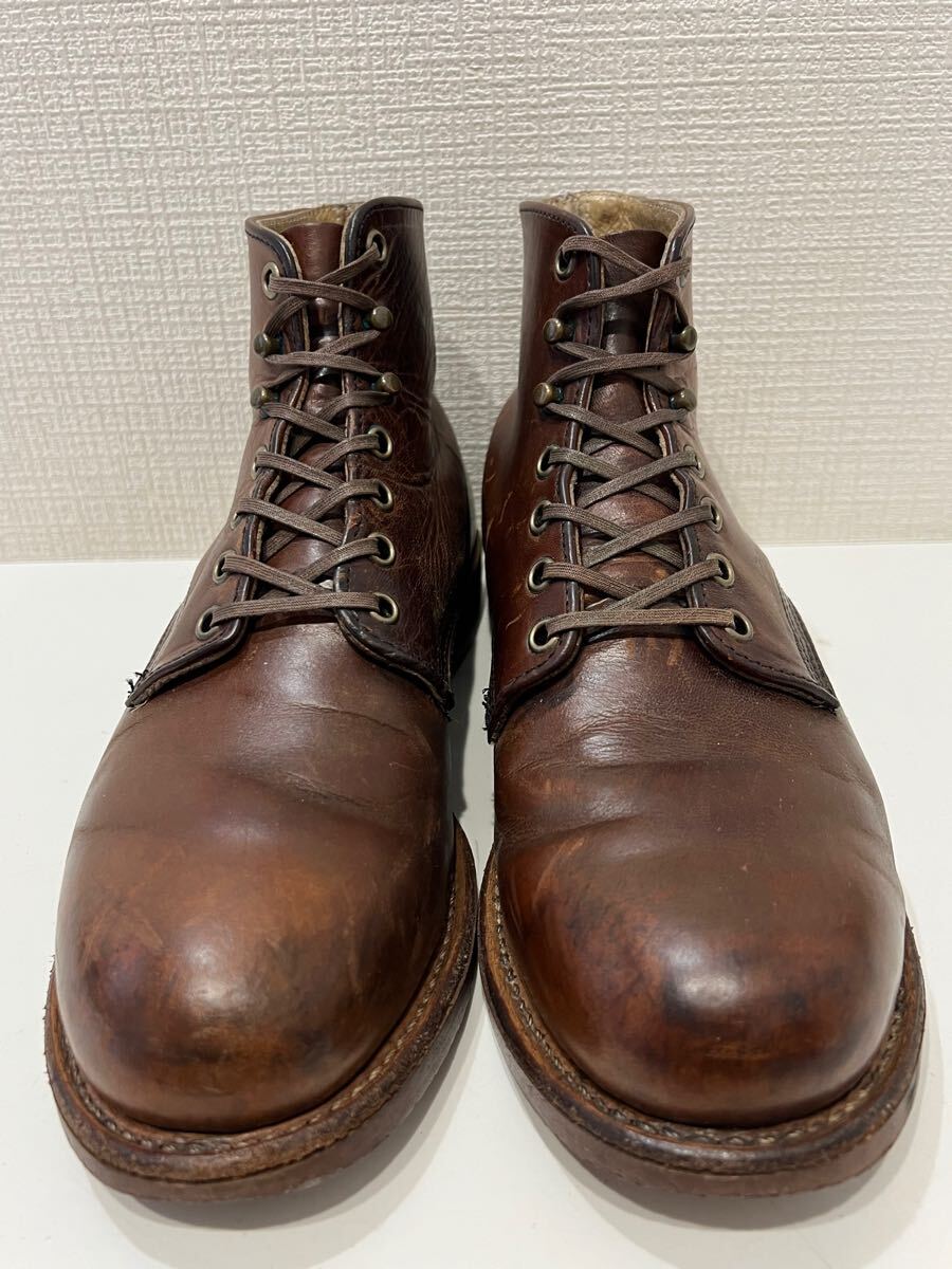 【美品】  Thorogood / ソログッド | × bpr BEAMS USA製 レザー レースアップ ワークブーツ | 8 1/2 | ダークブラウン | メンズ ☆USA製☆Thorogood×BEAMS☆ソログッド×ビームス☆ワークブーツ